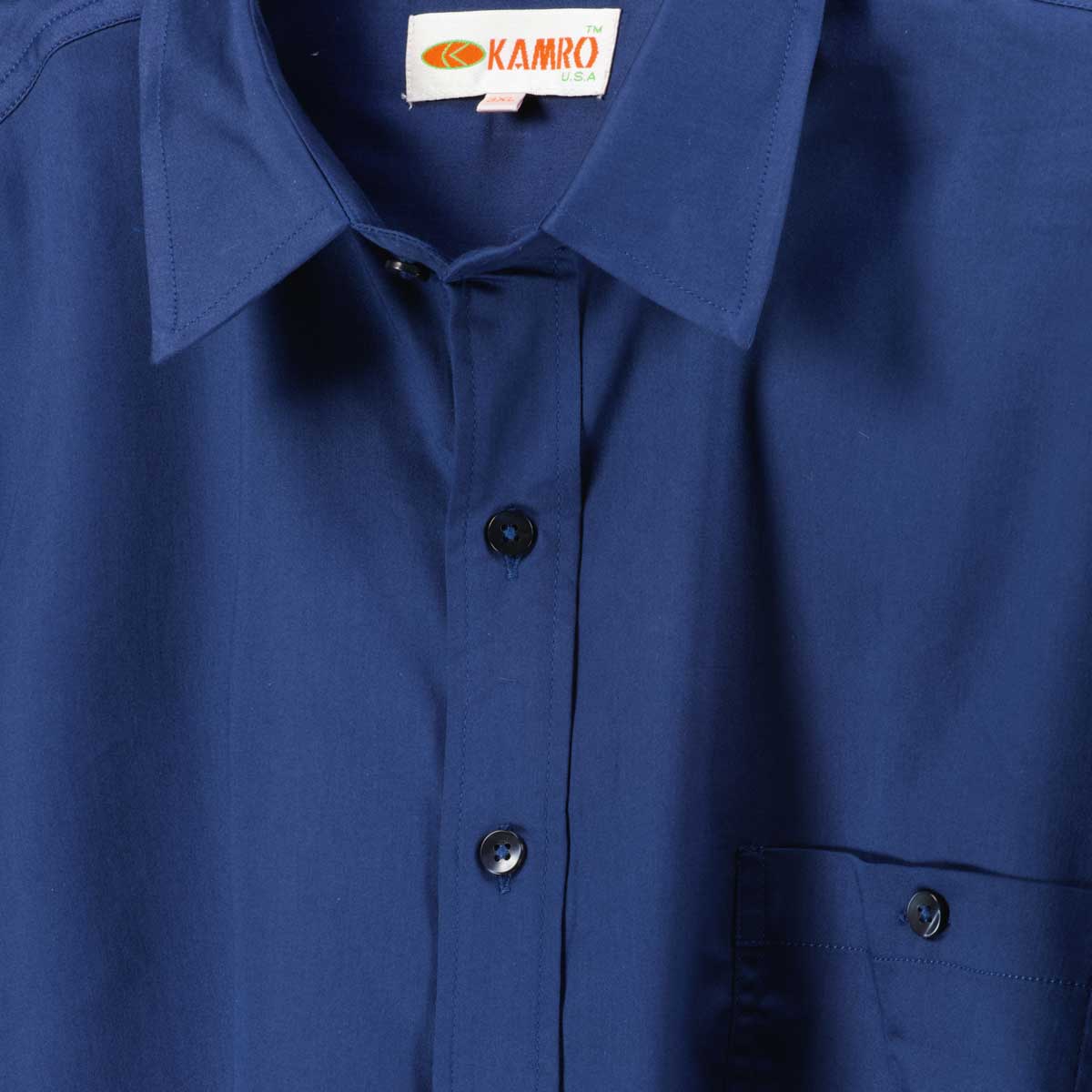 Kamro Freizeithemd mit Stretch blau