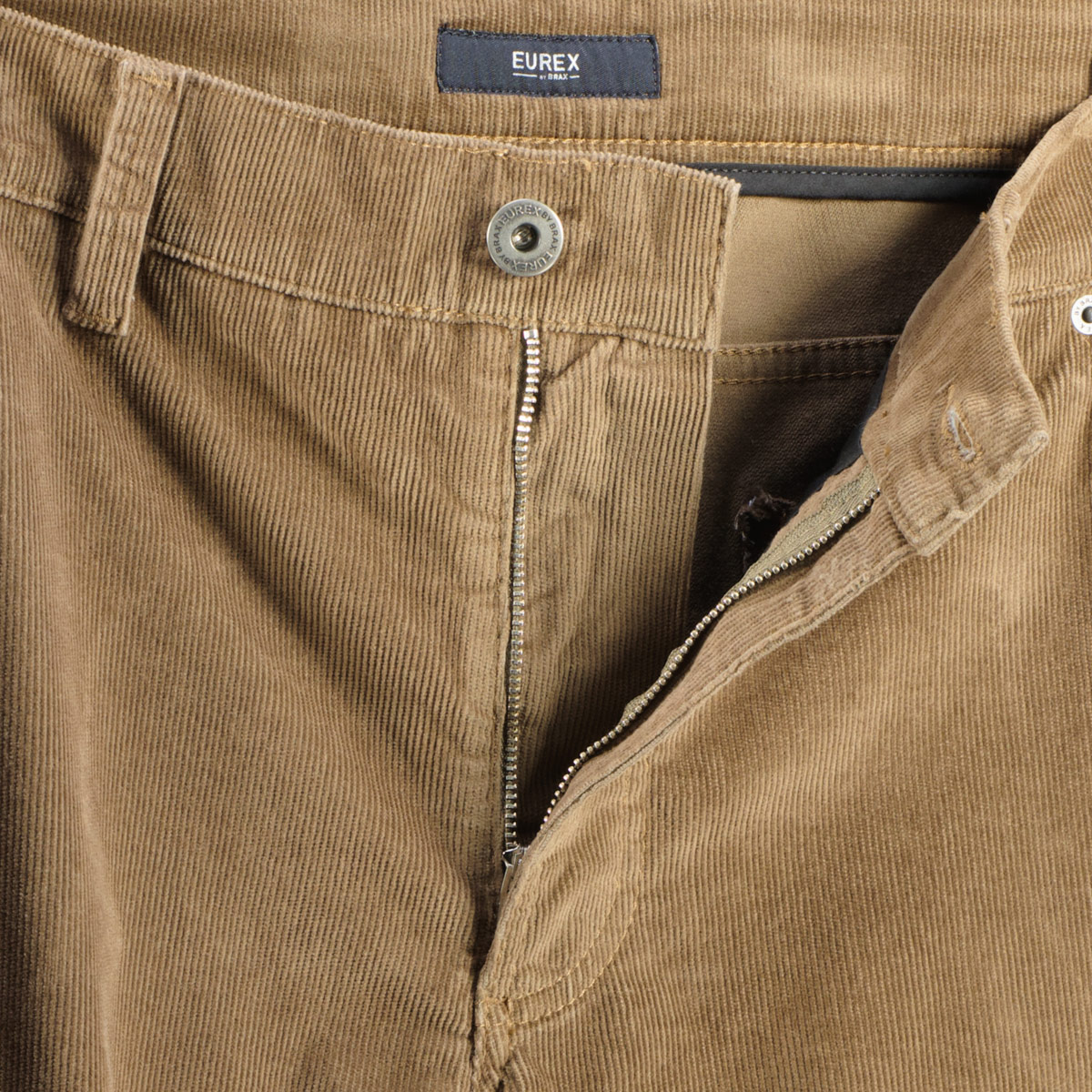 Eurex by Brax Cordhose "Luka" mit Stretch, Tapered Fit braun