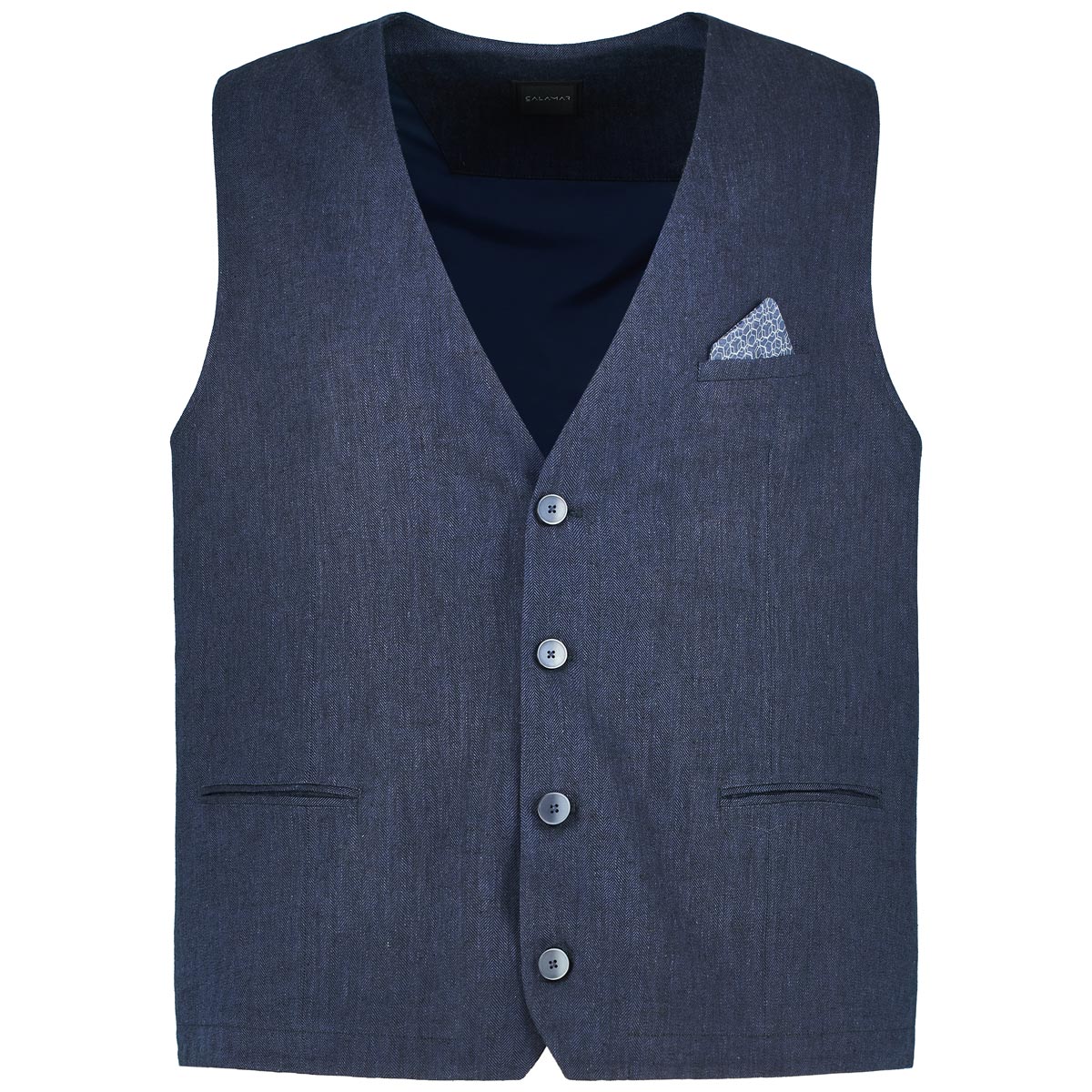 Calamar Sakkoweste mit Leinen Farbe dunkelblau Größe: 62 günstig online kaufen