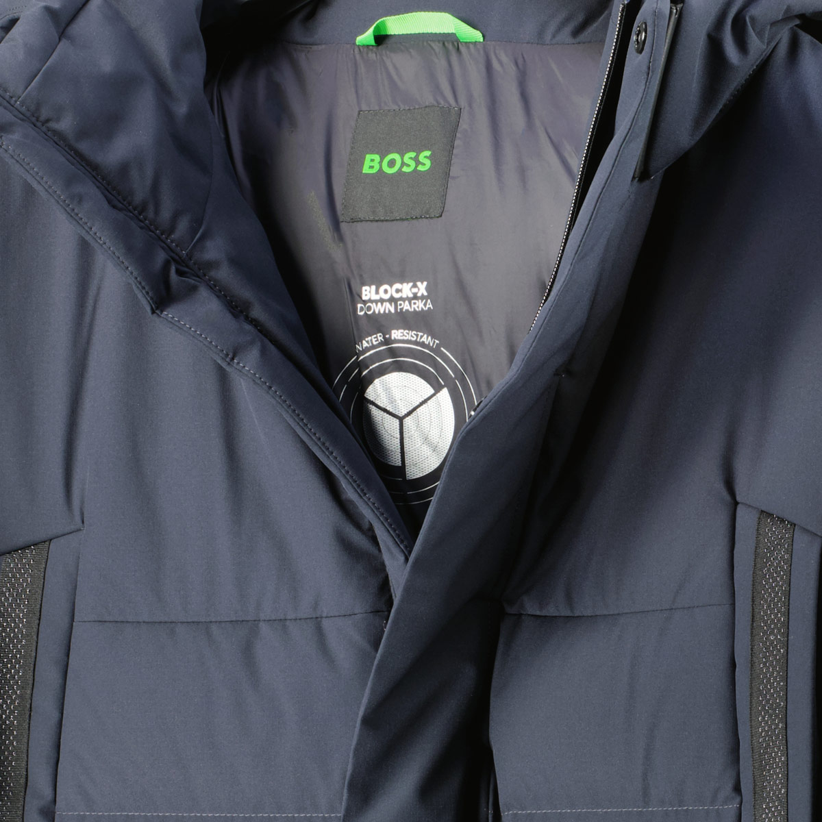 BOSS Wattierter Parka, wasserabweisend dunkelblau