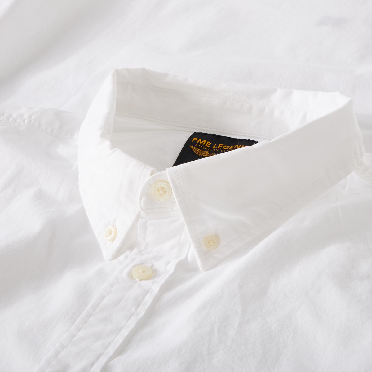 PME LEGEND Freizeithemd aus Baumwolle weiß