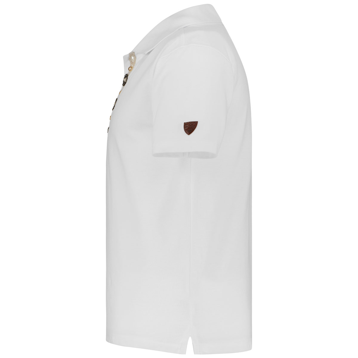 Orbis Poloshirt mit Trachtenelementen Farbe weiß Größe: 7XL günstig online kaufen