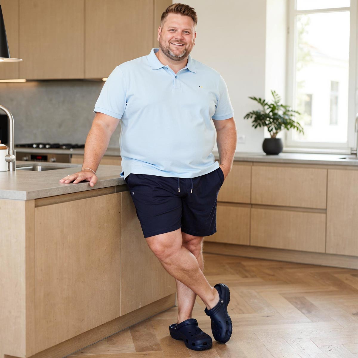 Pfundskerl Jogging-Shorts aus Baumwollmischung dunkelblau