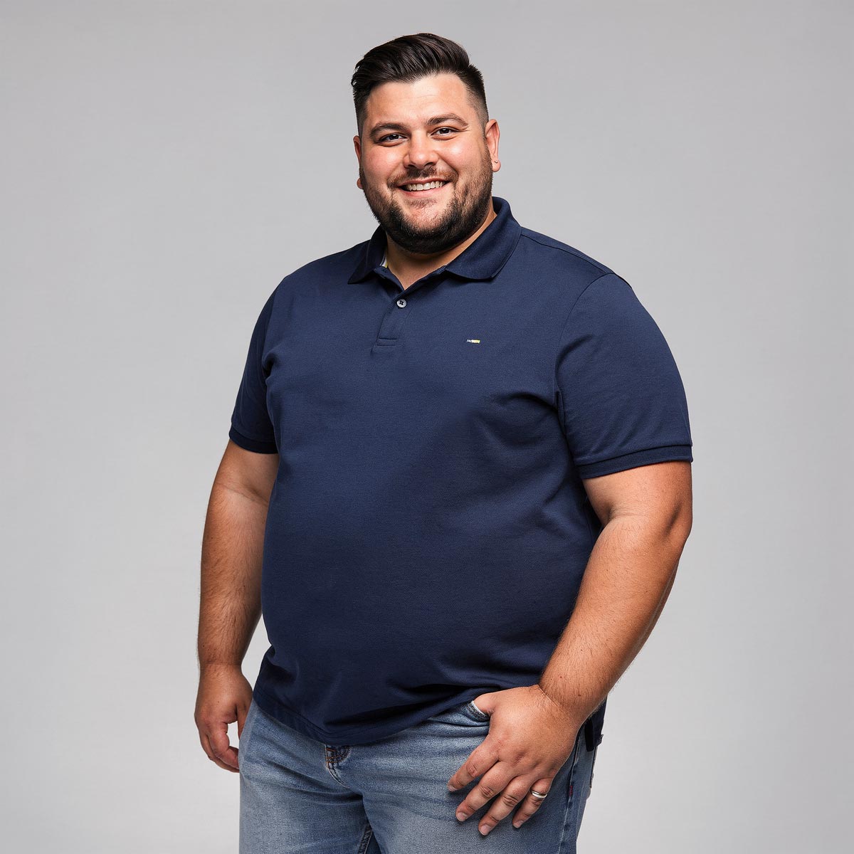Pfundskerl Poloshirt aus Baumwolle dunkelblau