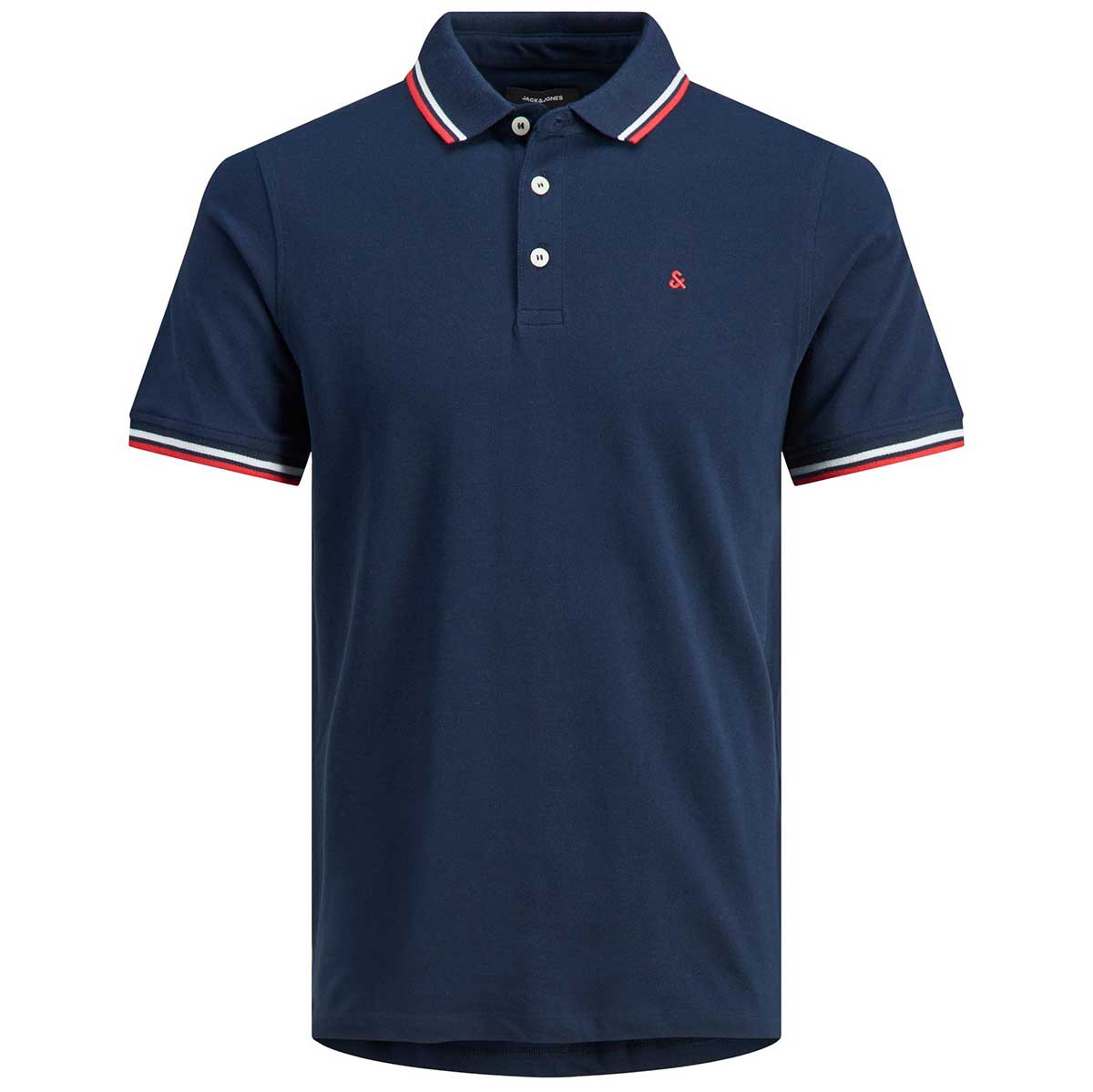 Jack&Jones Poloshirt aus Biobaumwolle Farbe blau Größe: 6XL günstig online kaufen