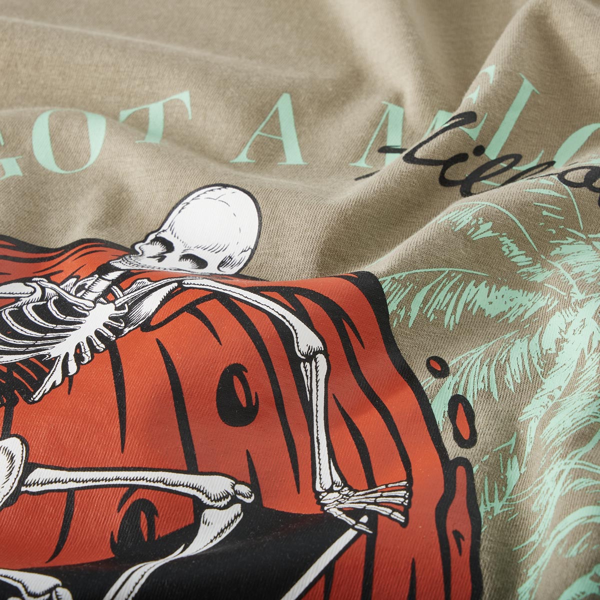 Jack&Jones T-Shirt mit Motiv-Print oliv