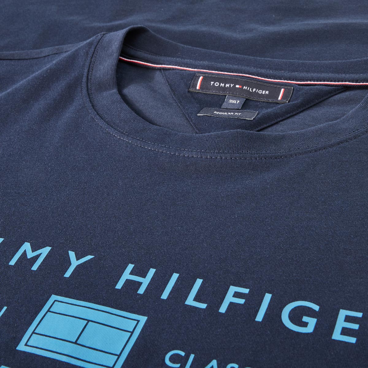 Tommy Hilfiger T-Shirt mit Label-Print marine