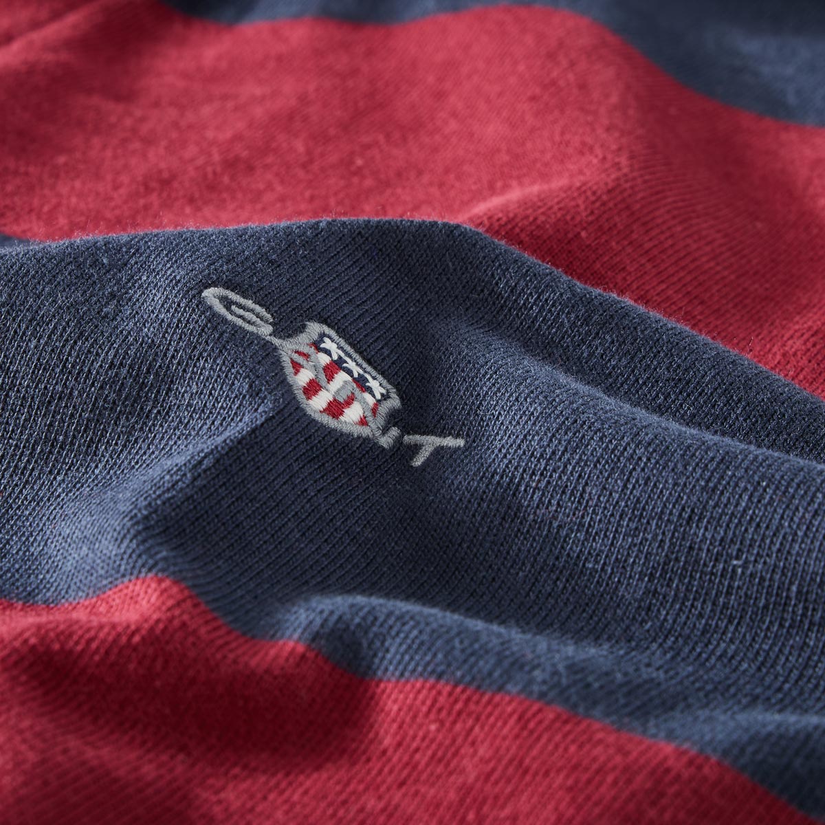 Gant Poloshirt aus Baumwolle dunkelrot