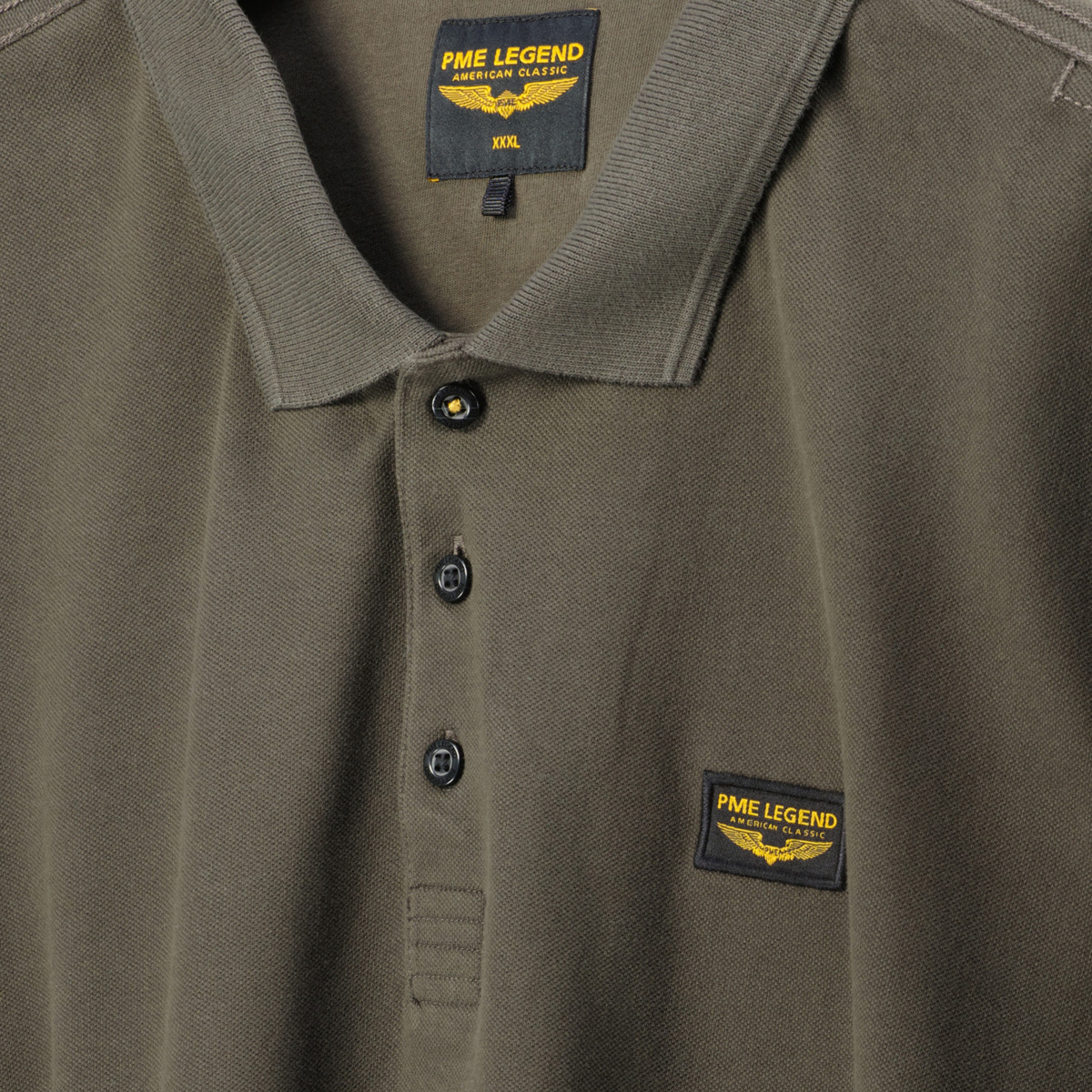 PME LEGEND Poloshirt mit Stretch anthrazit