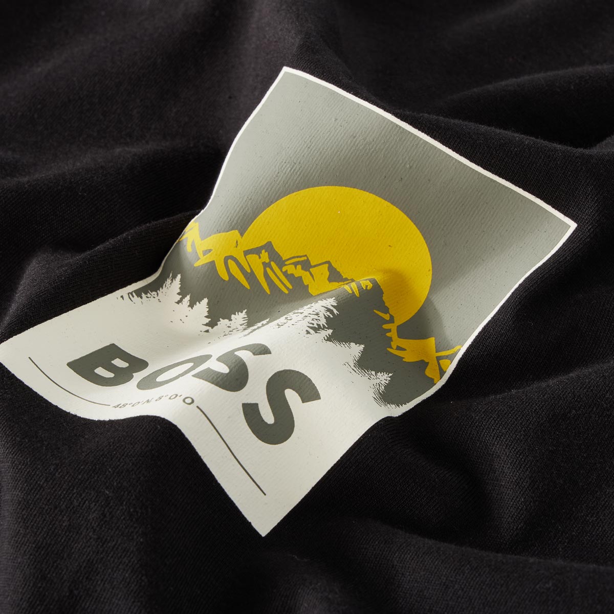 BOSS T-Shirt mit Motiv-Print schwarz