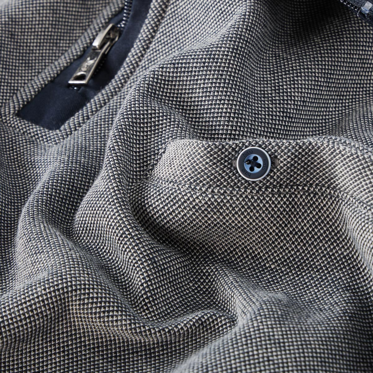 Hajo Sweatshirt mit "Stay Fresh" marine