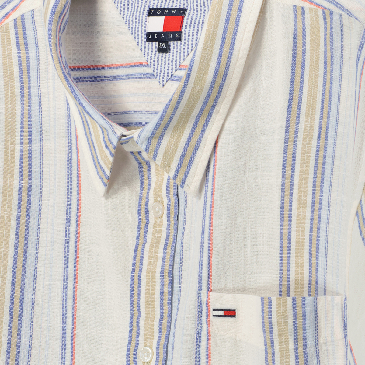 Tommy Jeans Freizeithemd aus Baumwolle weiß