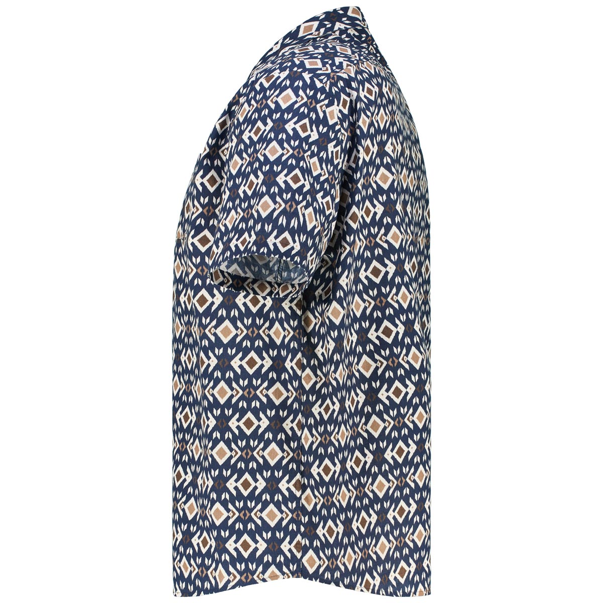 Pfundskerl Freizeithemd mit Allover-Muster braun