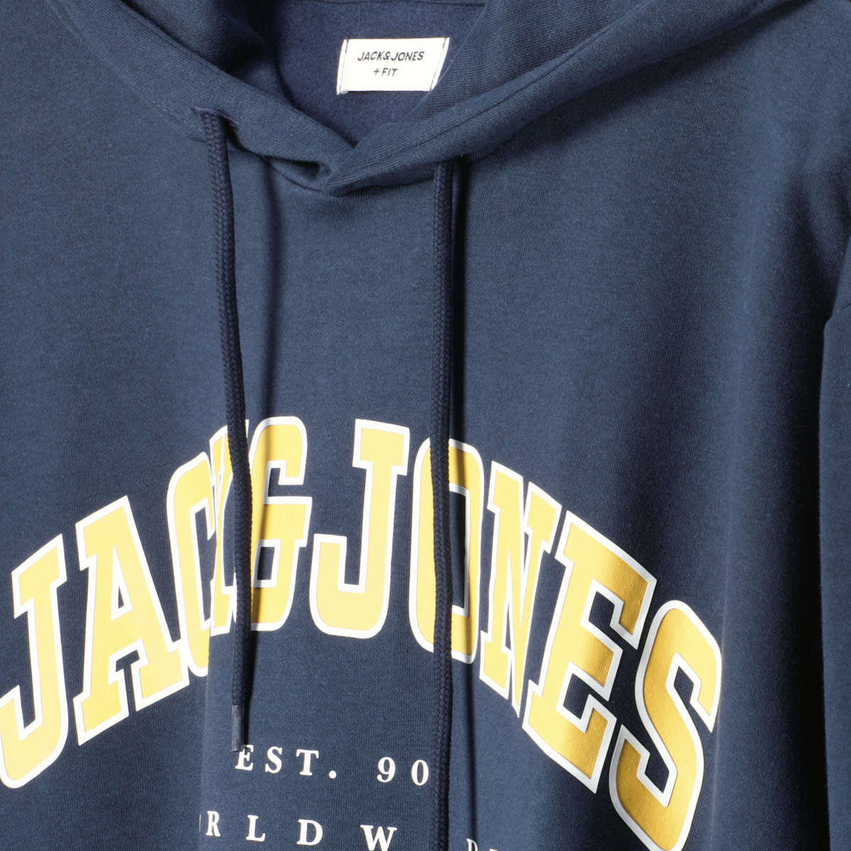 Jack&Jones Hoodie mit Label-Print blau