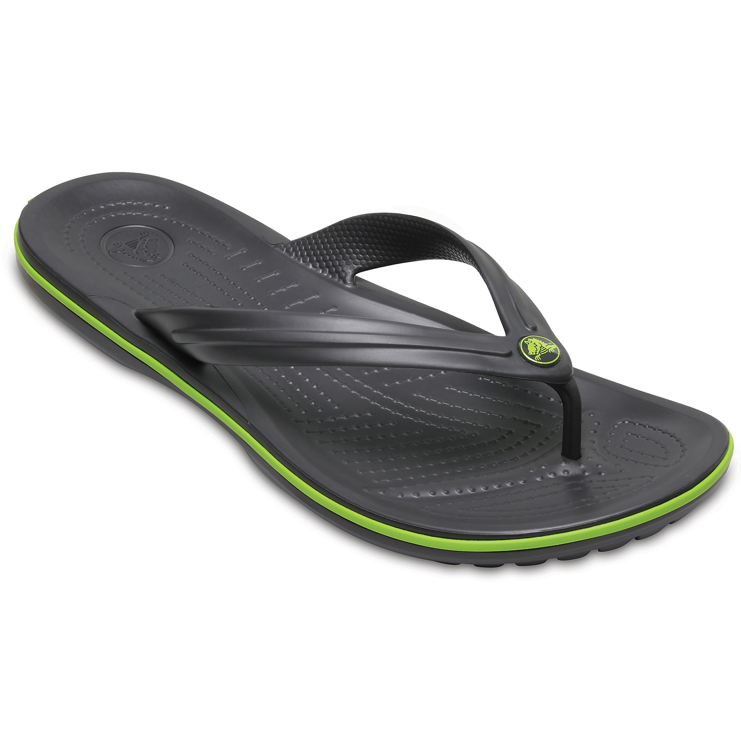 CROCS Crocband Flip-Sandalen, komfort dunkelgrau