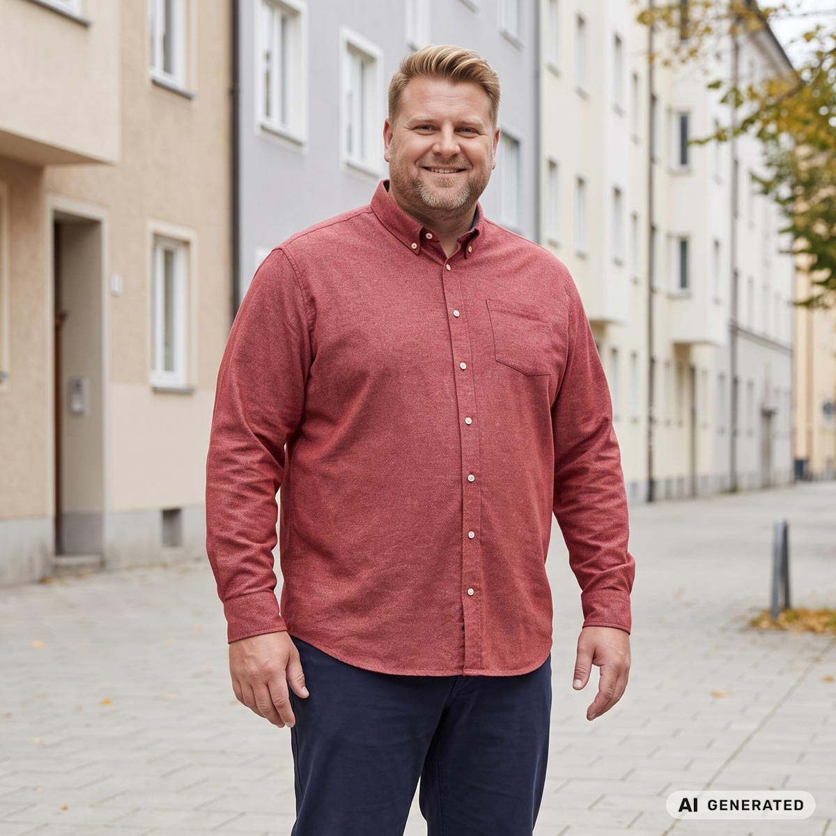 Pfundskerl Flanellhemd dunkelrot