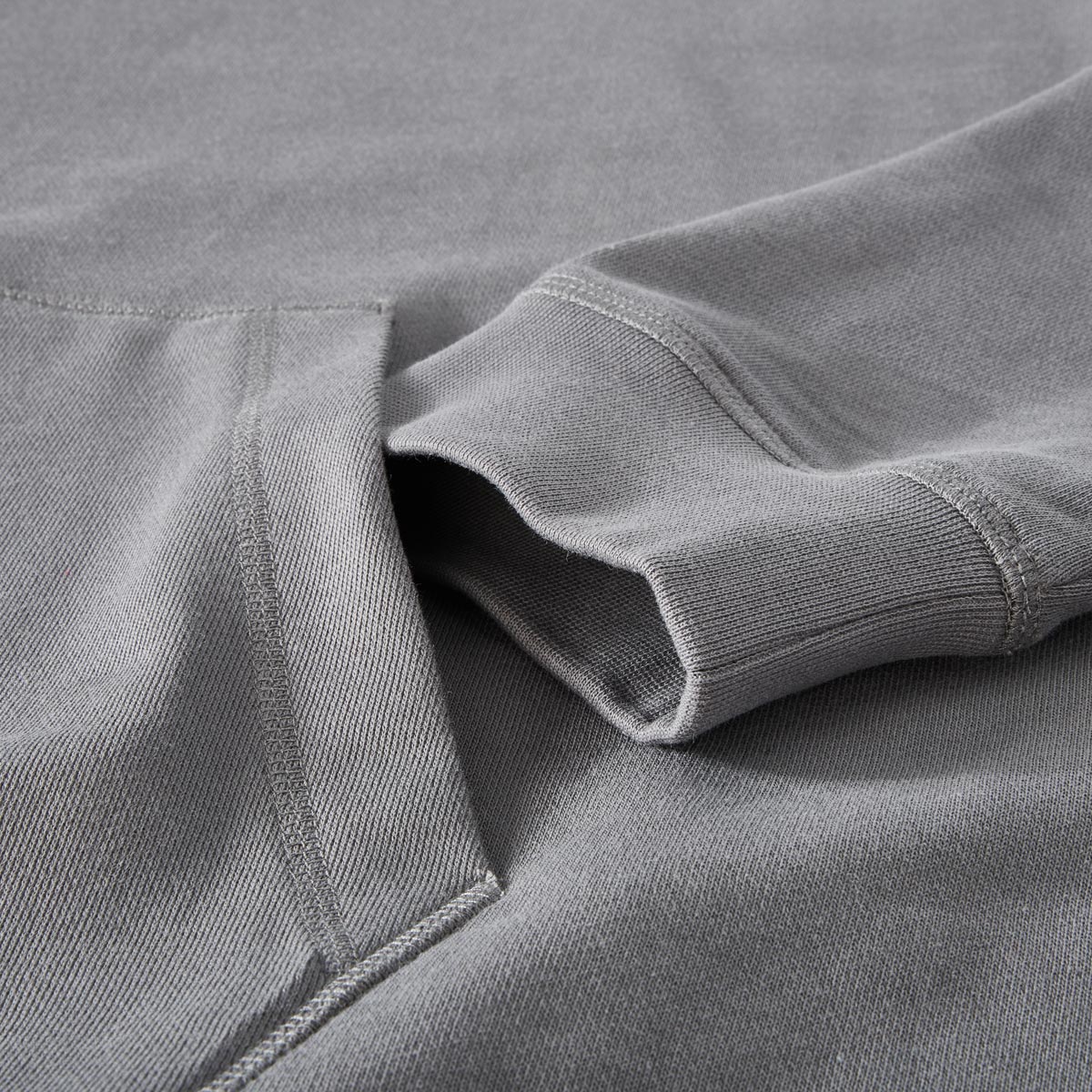 BOSS Hoodie aus Biobaumwolle grau