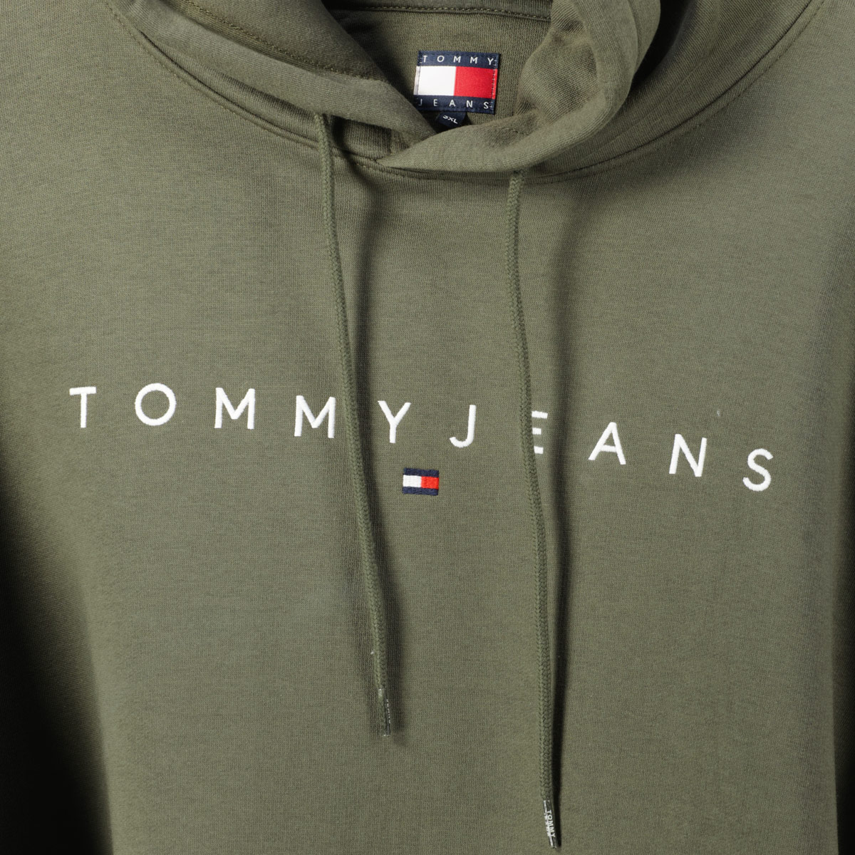 Tommy Jeans Hoodie aus Baumwollmischung oliv