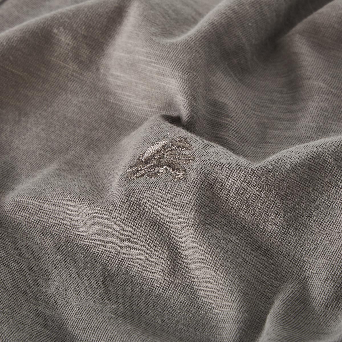 Lerros T-Shirt mit Serafinokragen grau