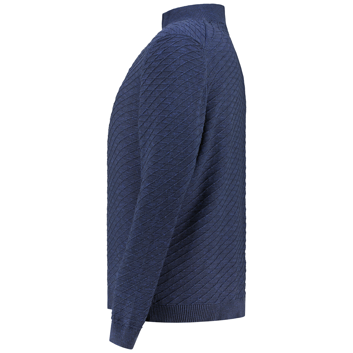 s.Oliver Strickpullover mit Rauten-Struktur Farbe blau Größe: 3XL günstig online kaufen