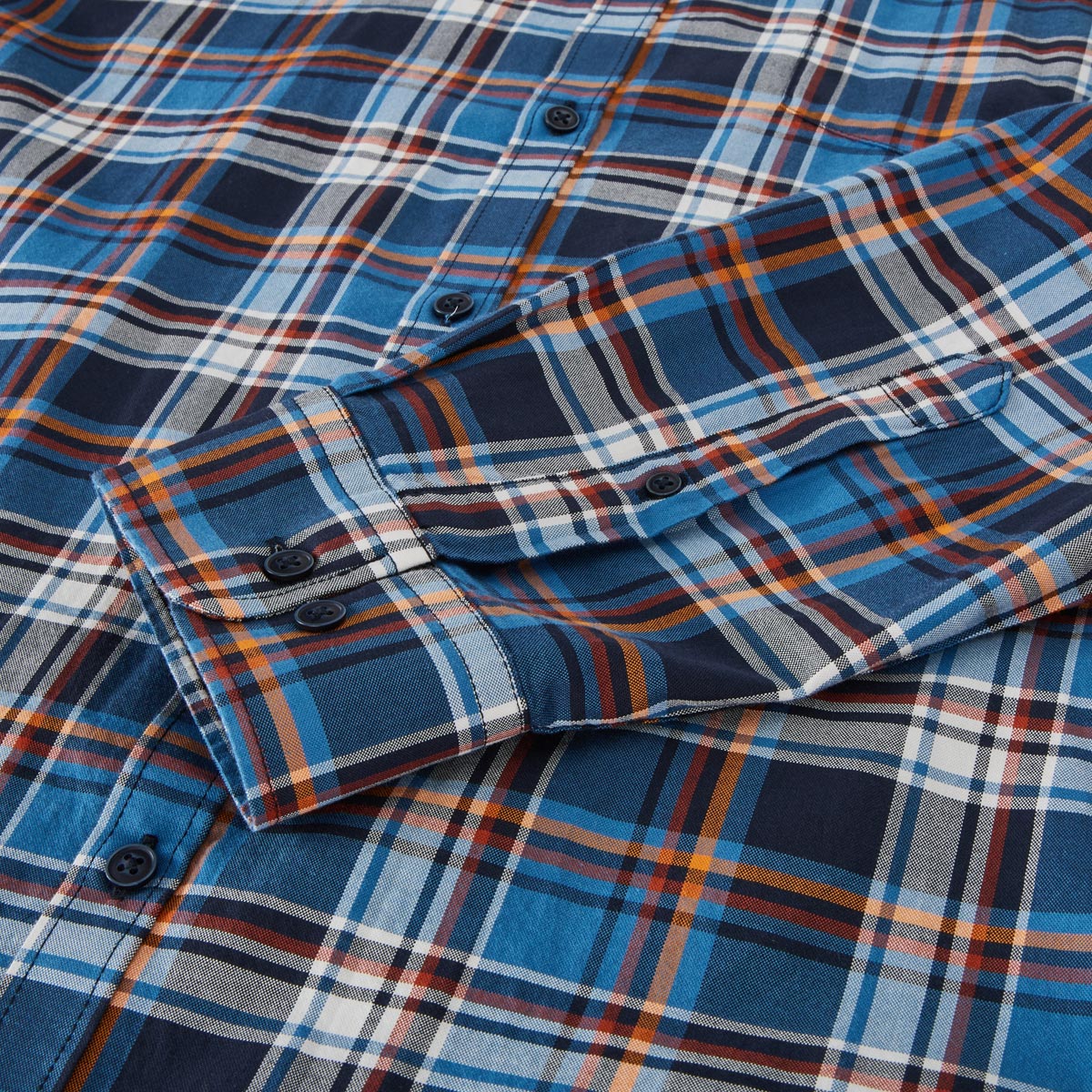 Pfundskerl Freizeithemd mit Karomuster blau