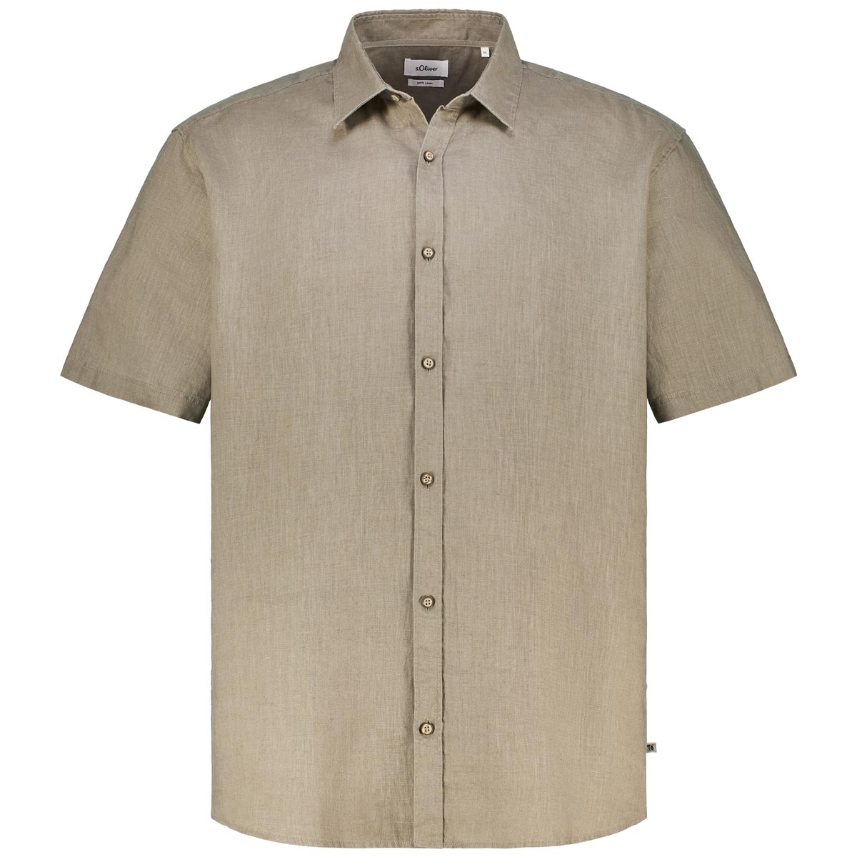 s.Oliver Freizeithemd aus Leinen Farbe grün Größe: 5XL günstig online kaufen