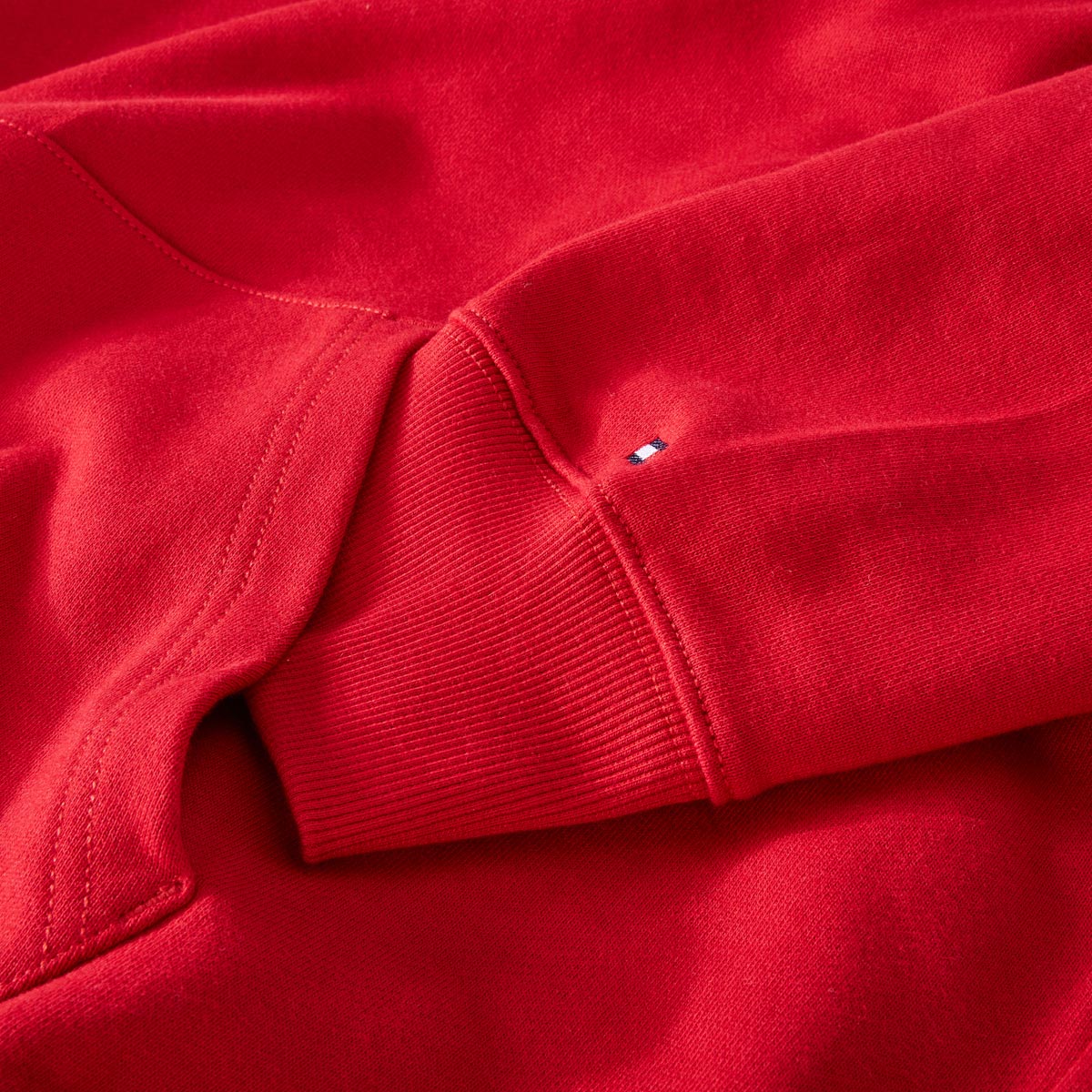 Tommy Hilfiger Hoodie mit Label-Print rot