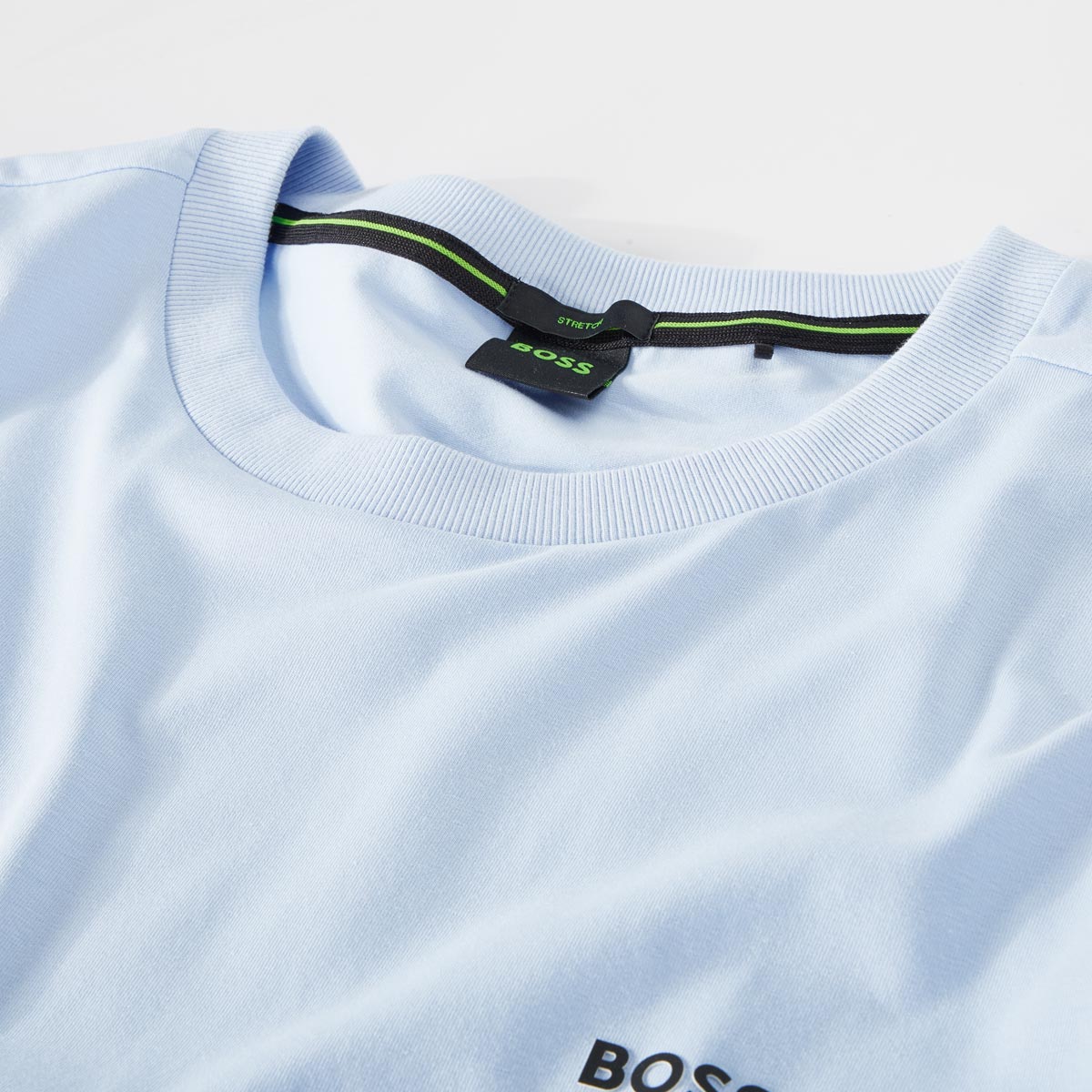 BOSS T-Shirt mit Elasthan hellblau