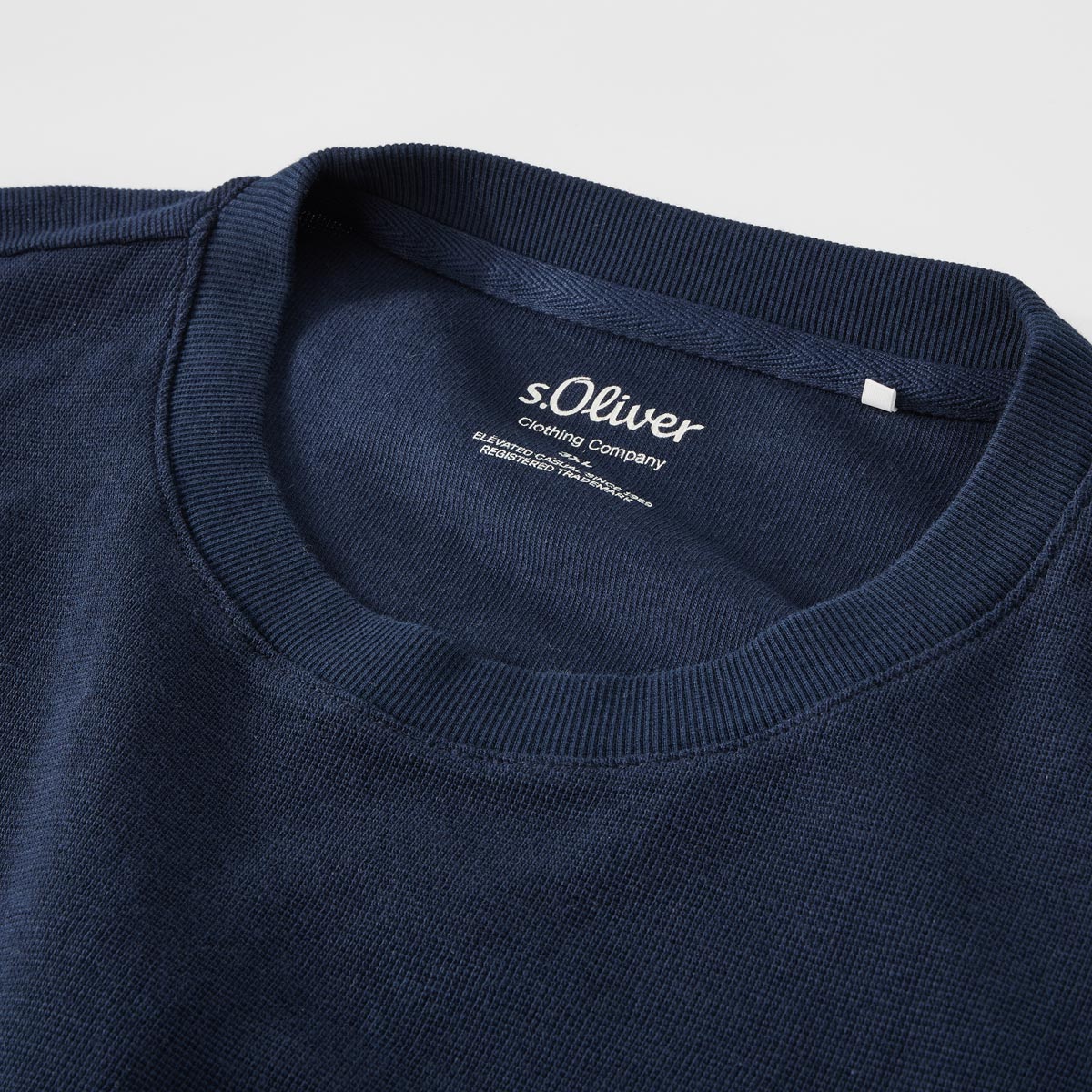 s.Oliver Longsleeve aus Baumwolle blau