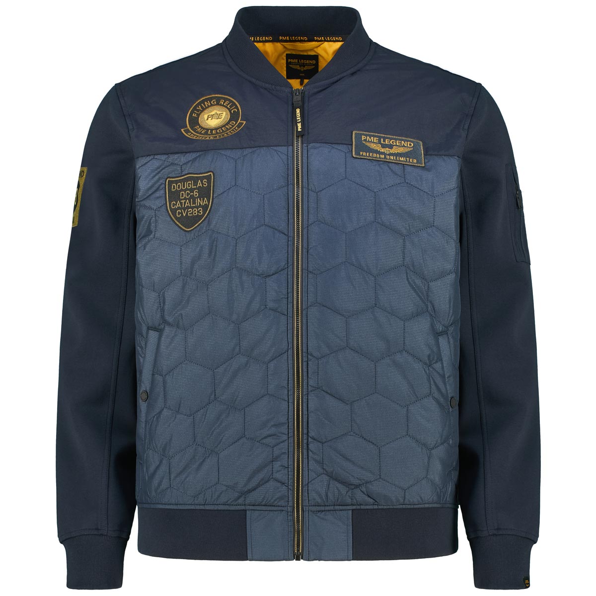 PME LEGEND Blouson mit Stepp-Einsatz Farbe dunkelblau Größe: 4XL günstig online kaufen