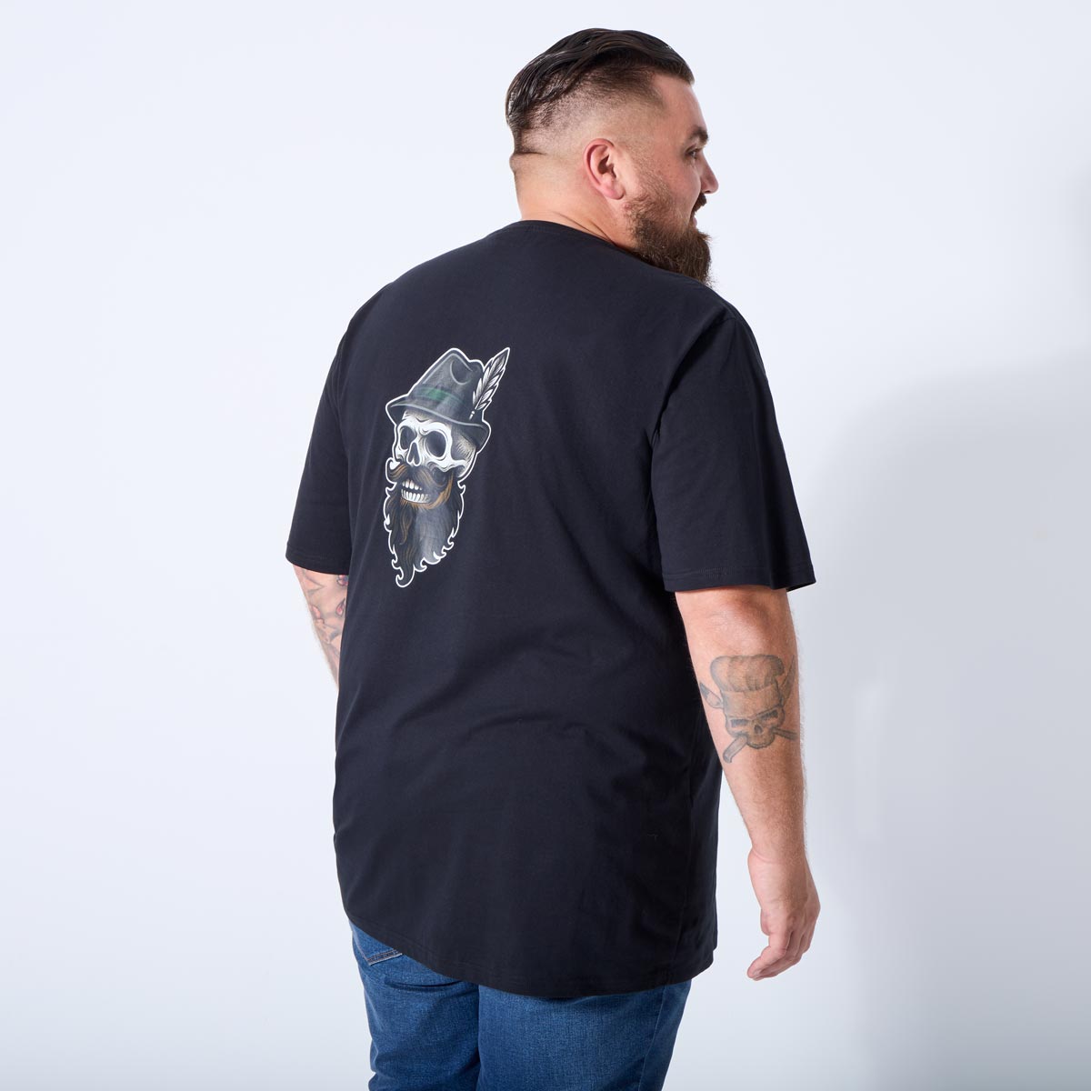 Pfundskerl T-Shirt mit Rückenprint schwarz