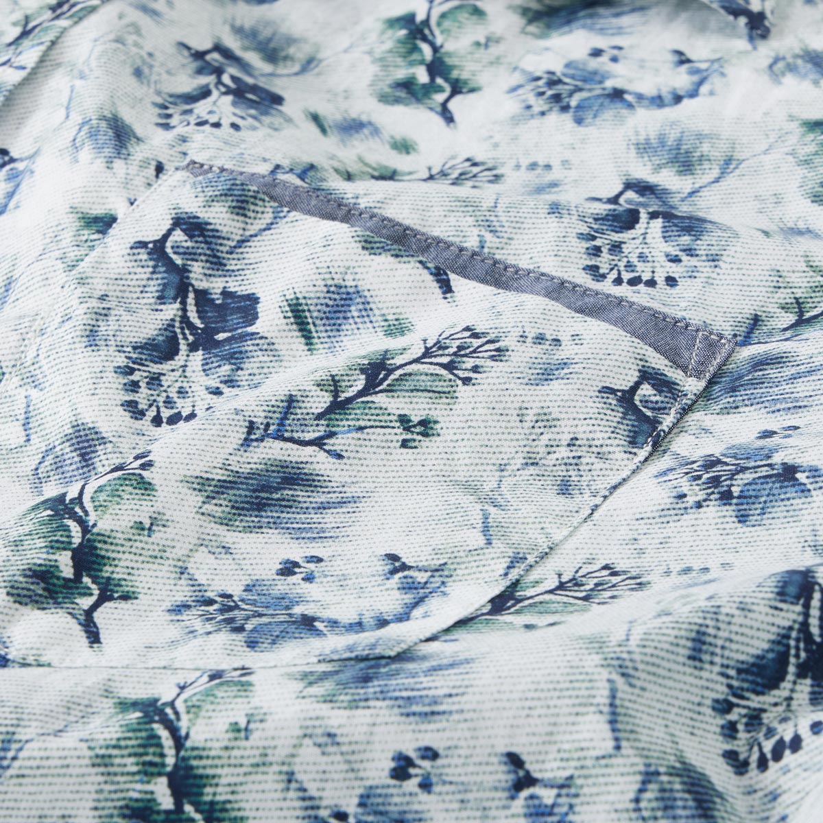 CASA MODA Freizeithemd mit floralem Muster blau
