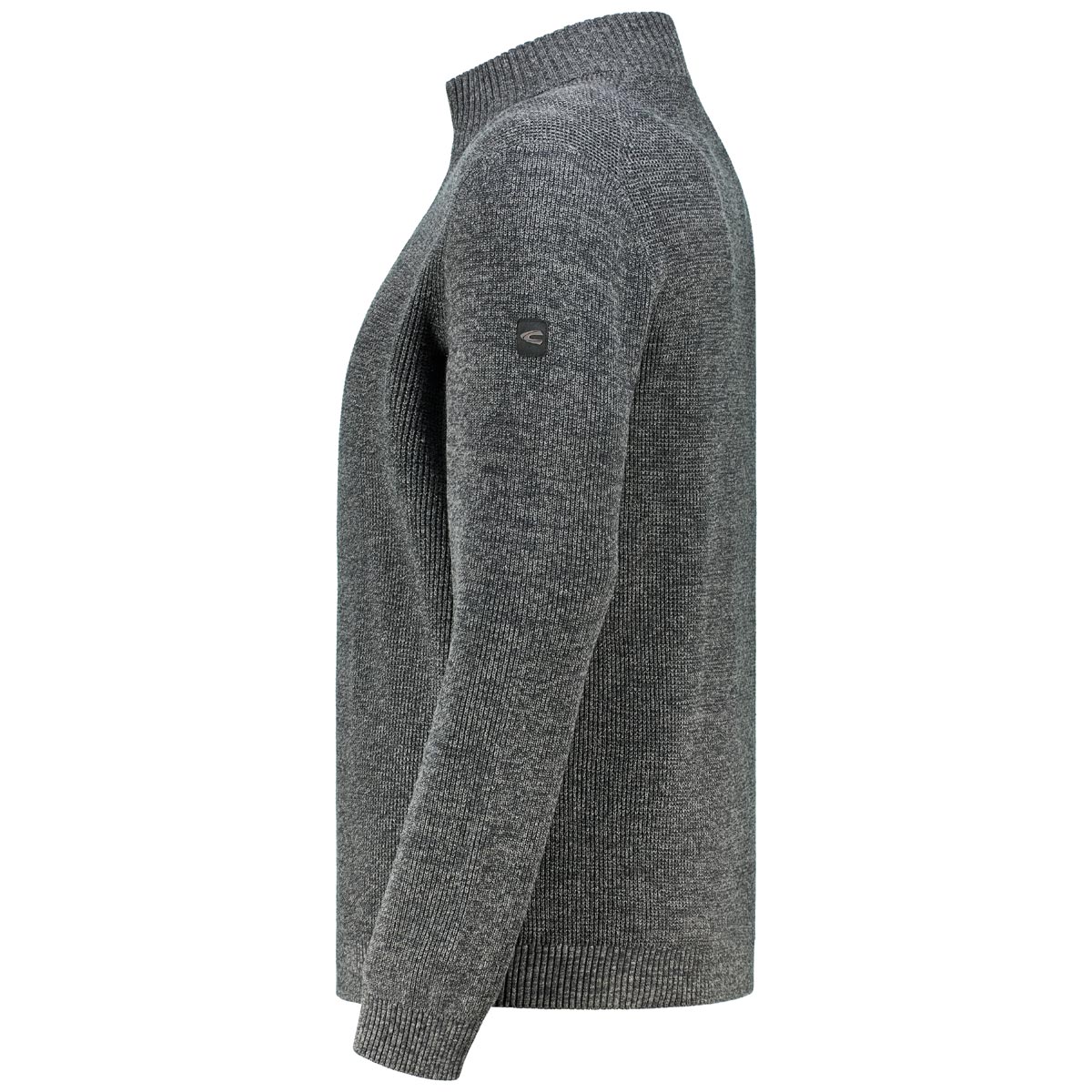 camel active Troyer-Pullover aus Strick dunkelgrau
