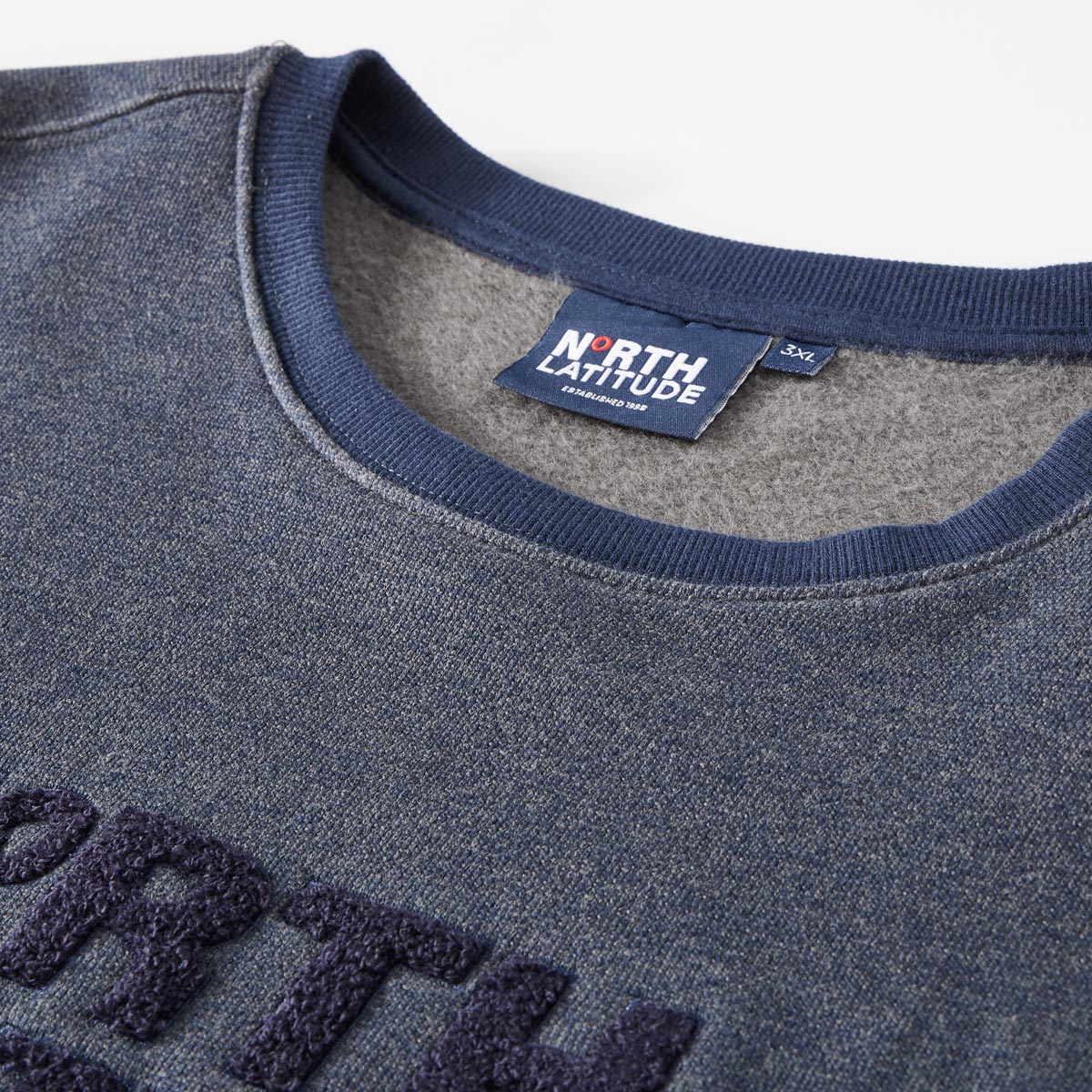 North Sweatshirt mit Fleece-Innenseite dunkelblau