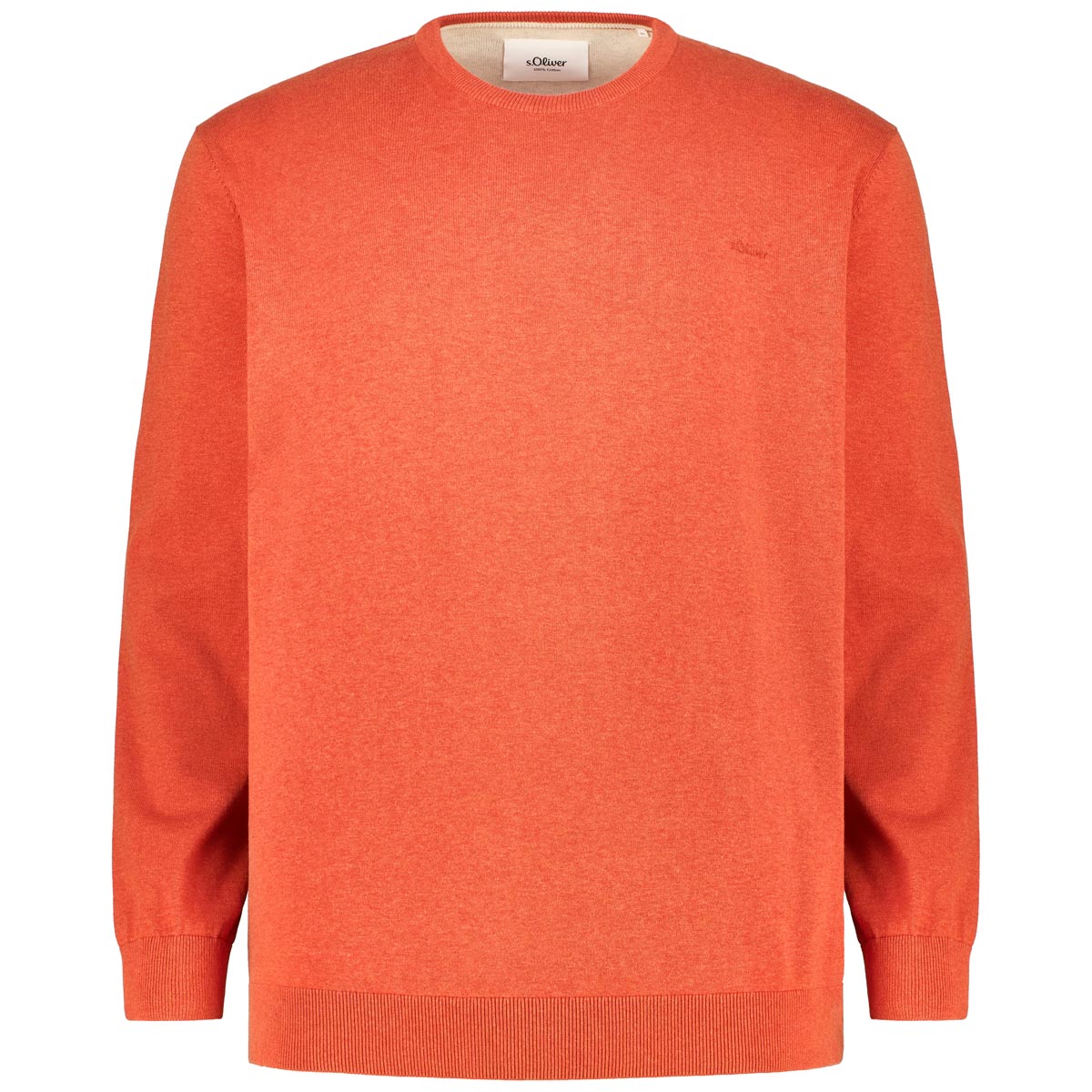 s.Oliver Feinstrickpullover aus Baumwolle Farbe rot Größe: 3XL günstig online kaufen