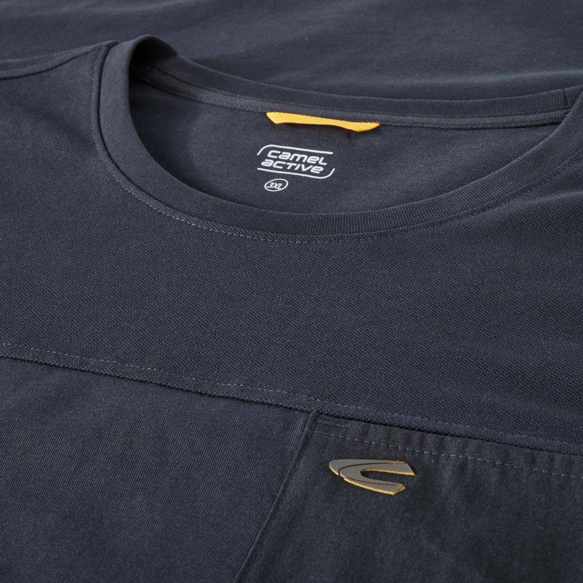 camel active T-Shirt mit Elasthan dunkelblau