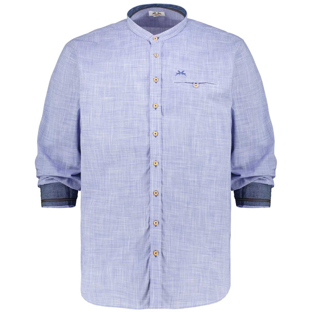 Maddox Trachtenhemd aus Baumwolle blau Maddox Trachtenhemd aus Baumwolle blau