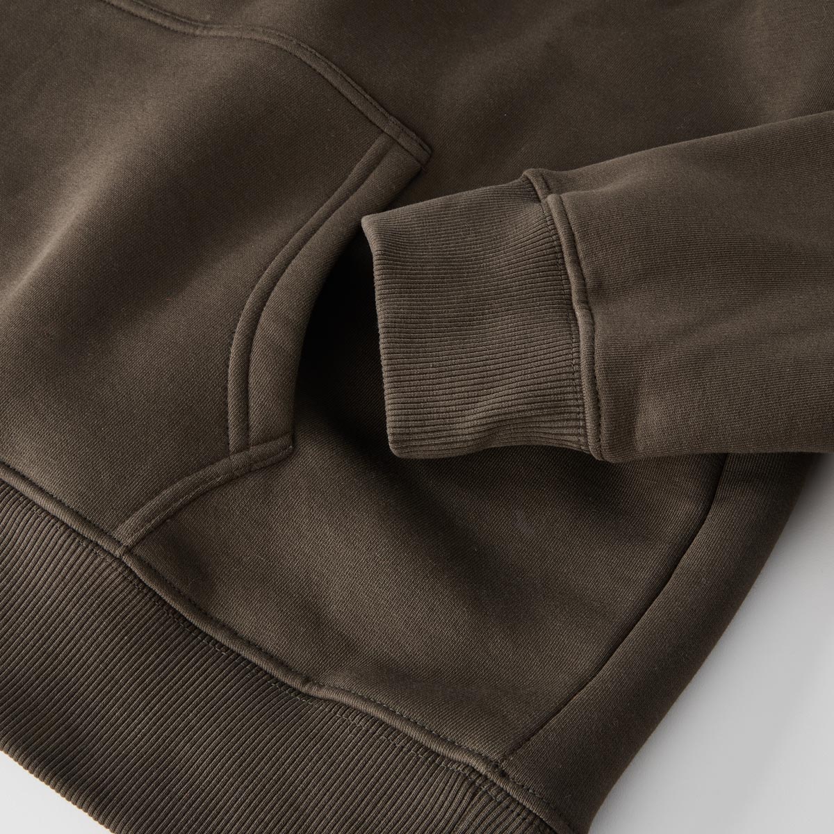 Hubertus Hoodie mit wärmender Fleece-Innenseite oliv
