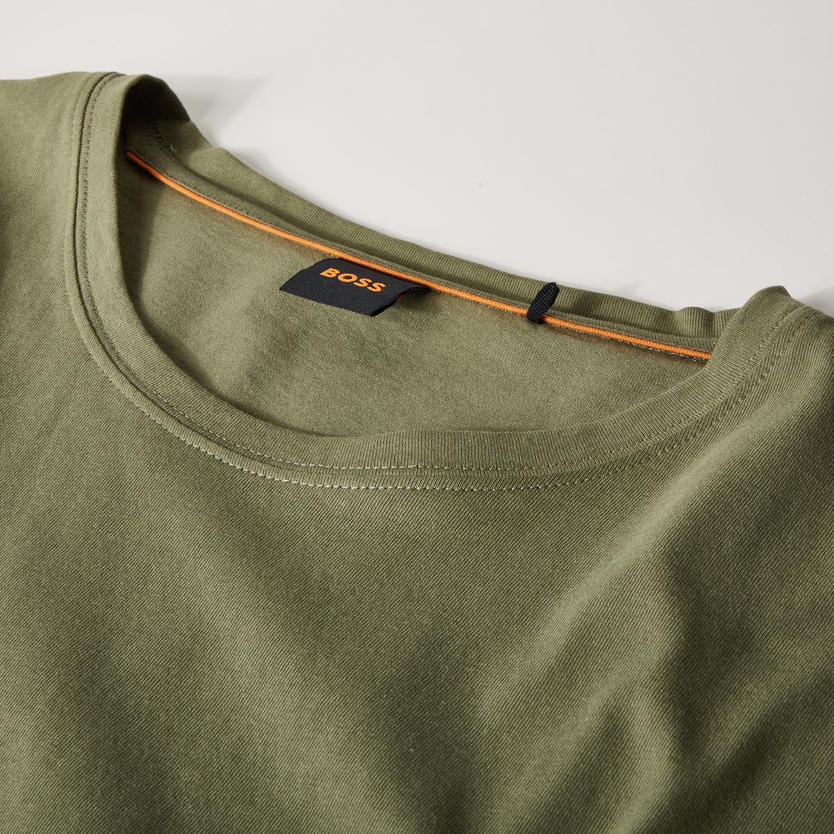 BOSS T-Shirt aus Baumwolle grün