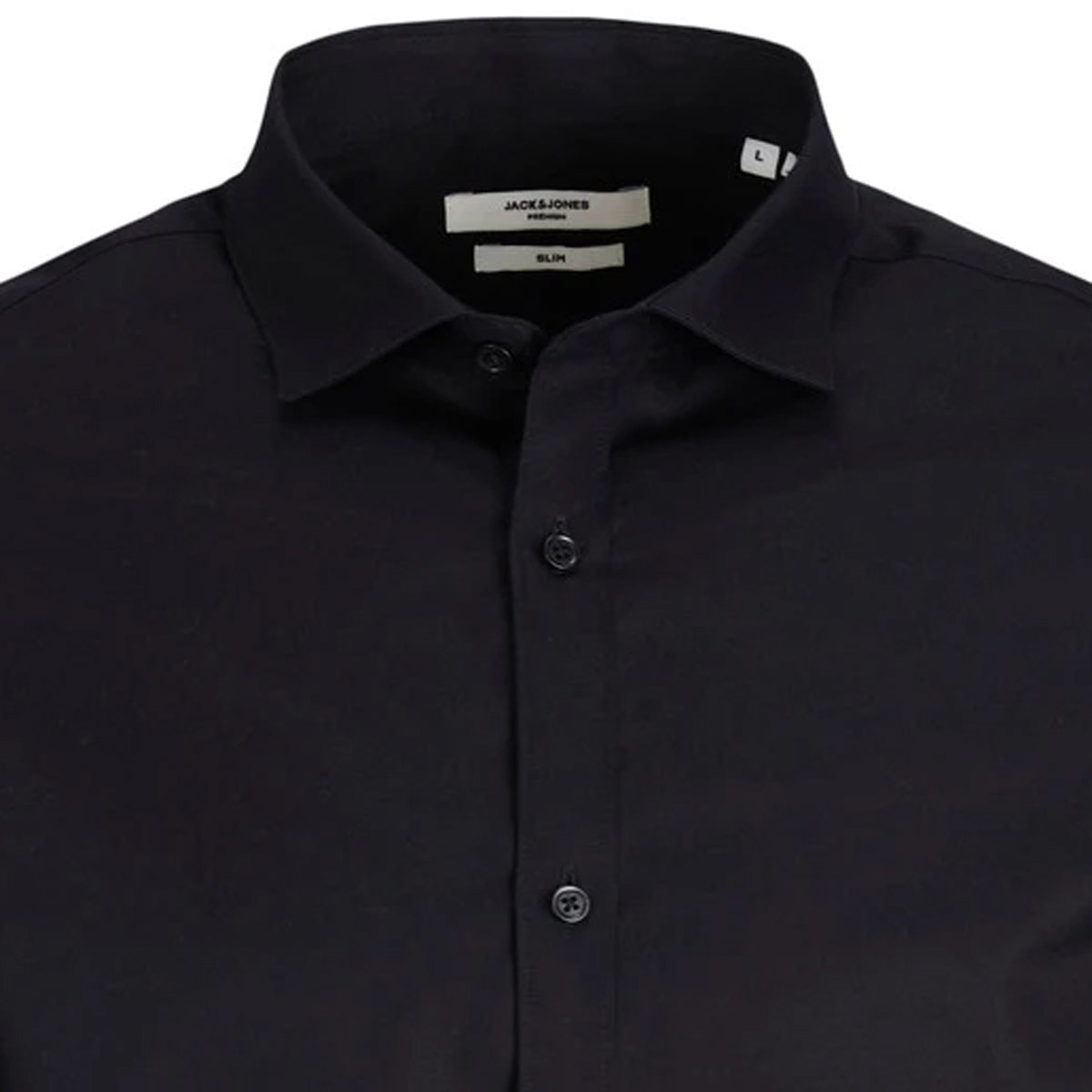 Jack&Jones Freizeithemd aus Baumwolle schwarz