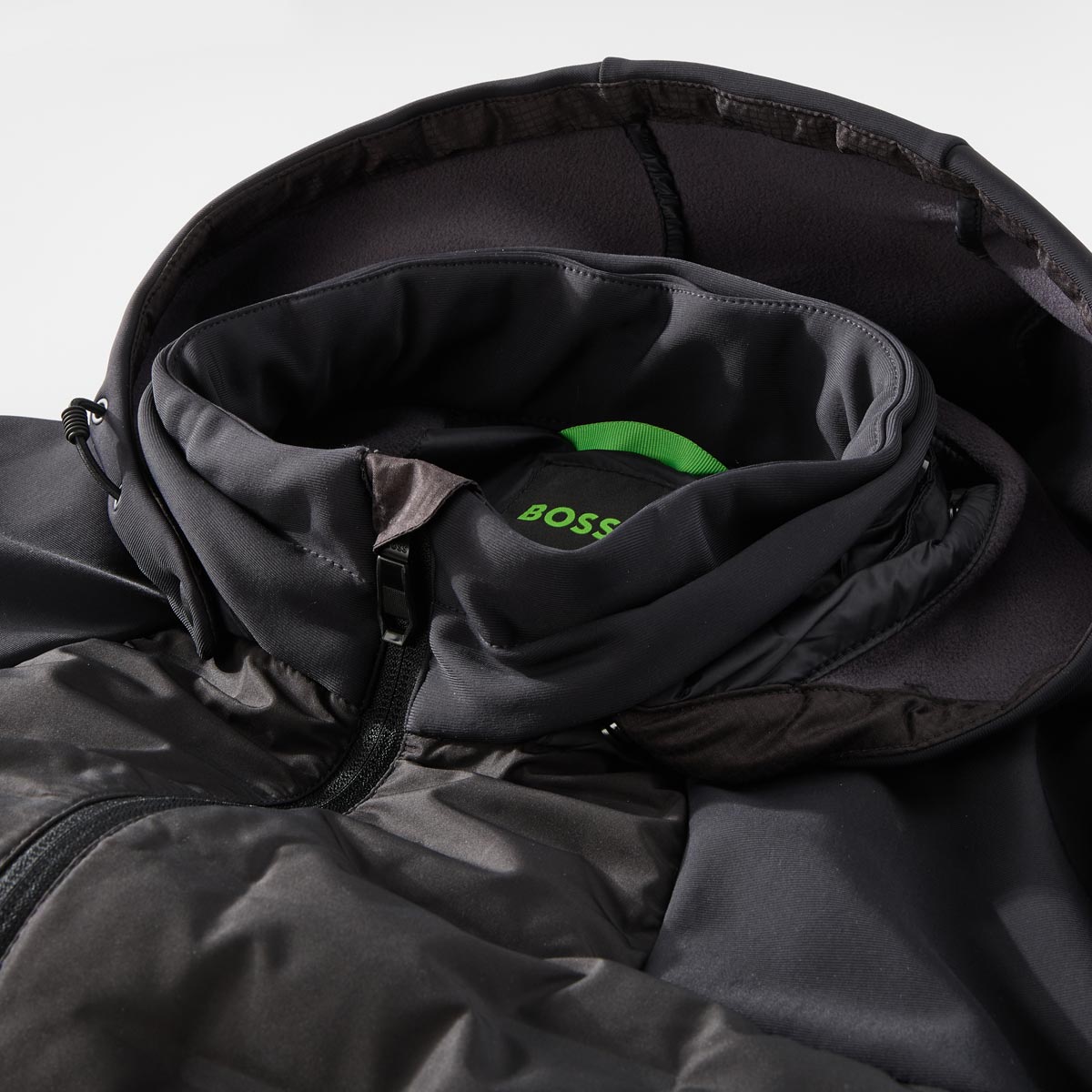 BOSS Gesteppte Softshelljacke, wasserabweisend schwarz