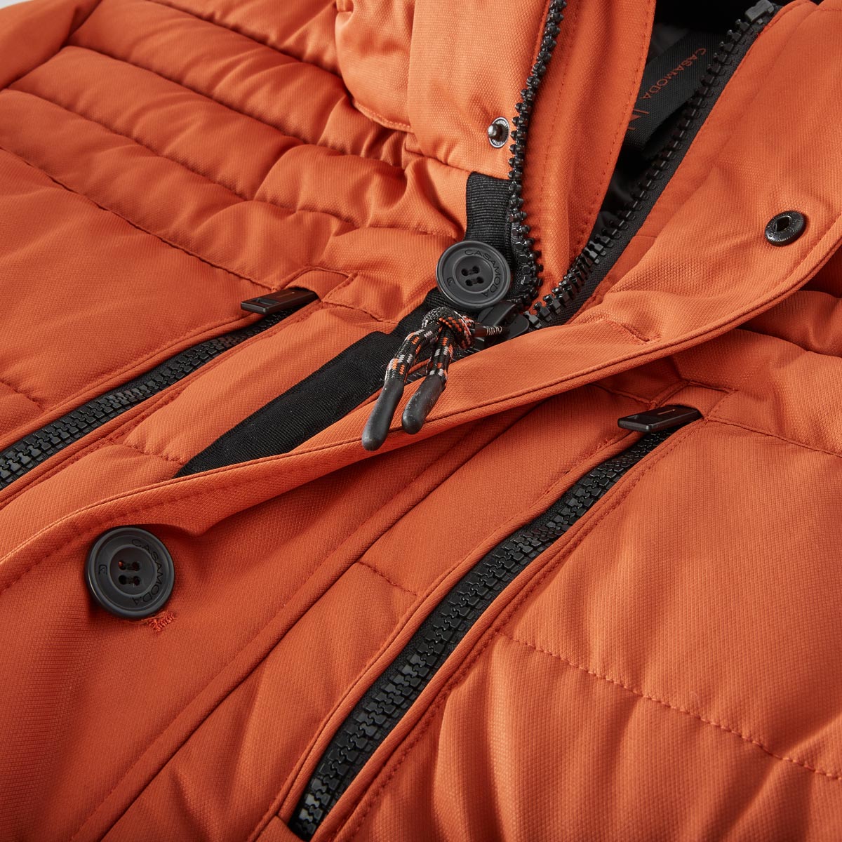 CASA MODA Wattierte Steppjacke, wasser- und windabweisend orange