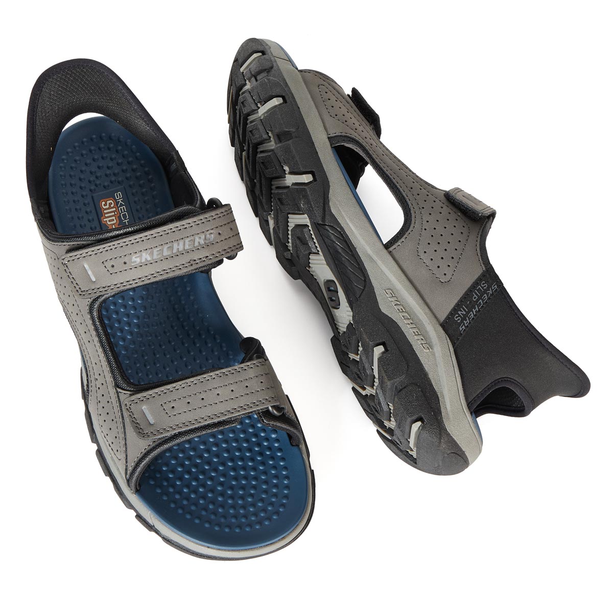 SKECHERS Outdoor-Sandalen "Tresmen Reece", atmungsaktiv und leicht grau
