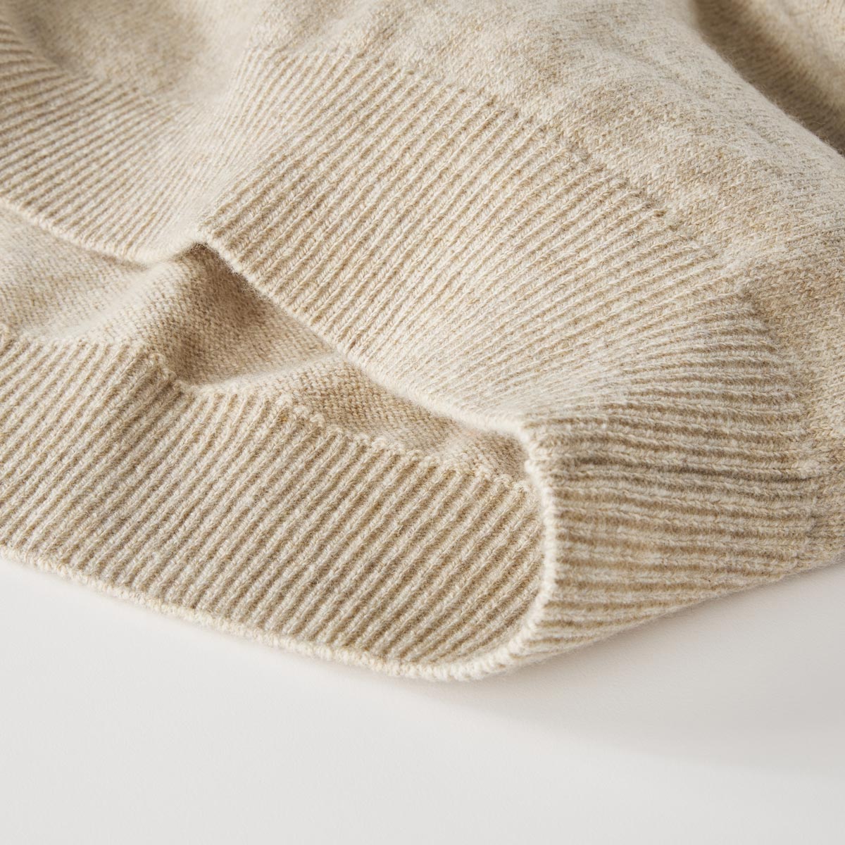 CASA MODA Troyer aus weichem Wollmix beige