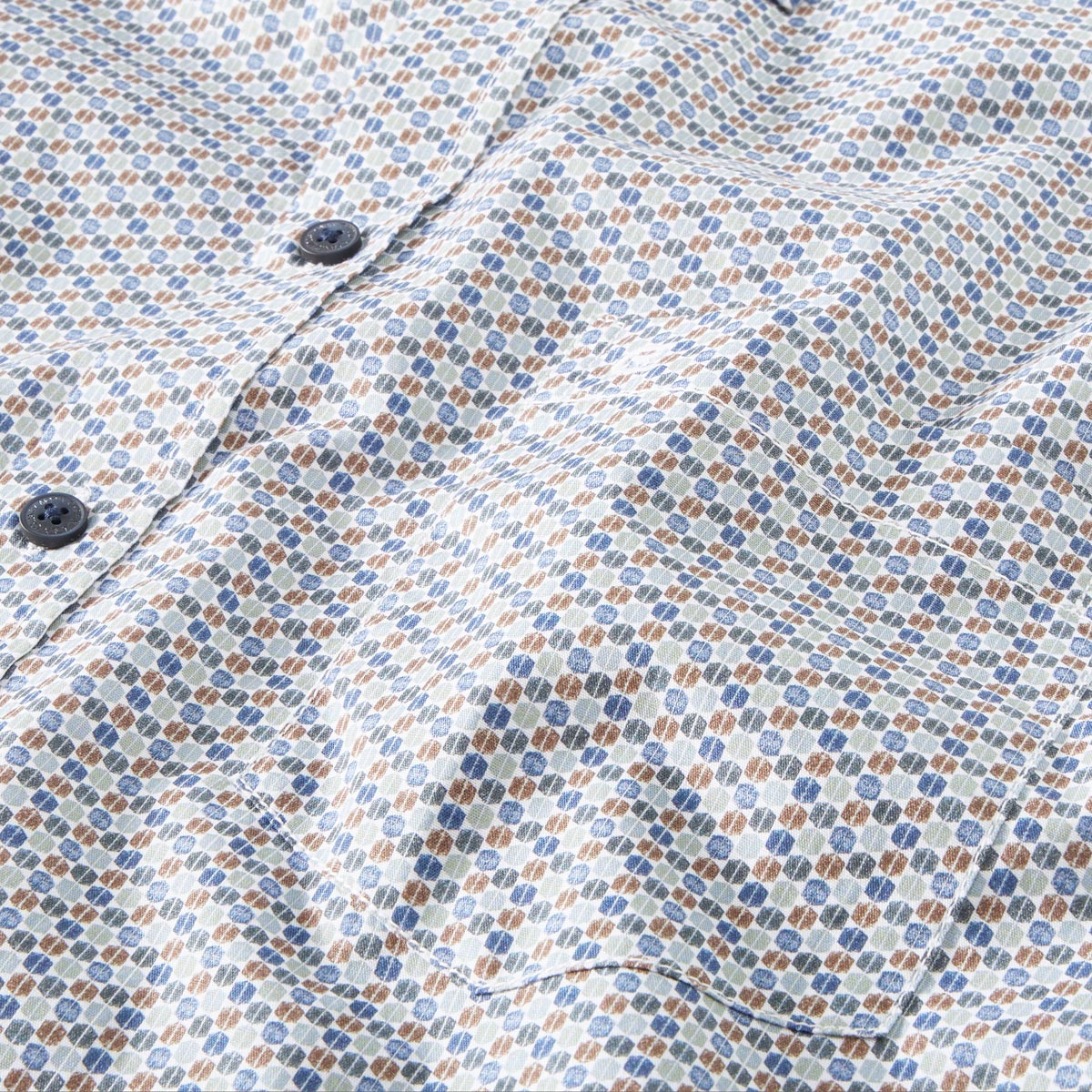 CASA MODA Freizeithemd mit Allover-Muster grün