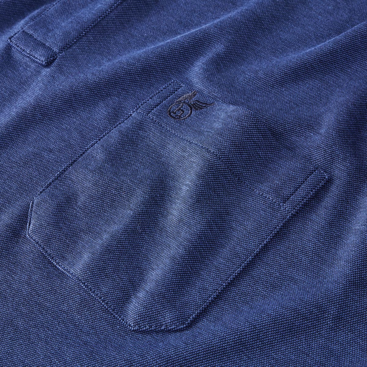 Hajo Poloshirt aus Baumwolle blau