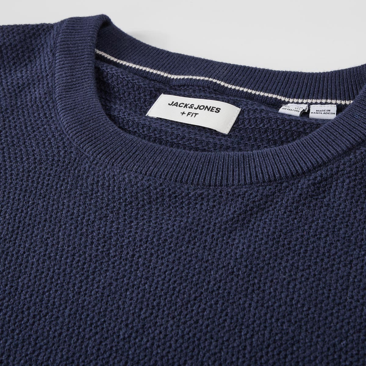 Jack&Jones Strickpullover aus Baumwolle blau