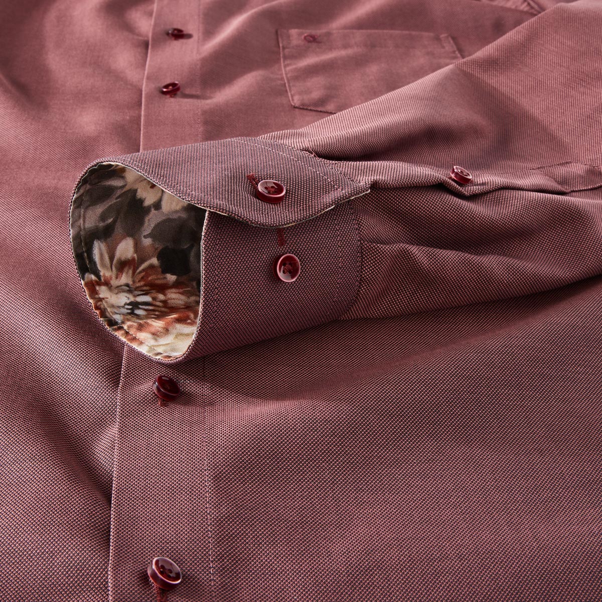 CASA MODA Businesshemd aus Baumwolle rot