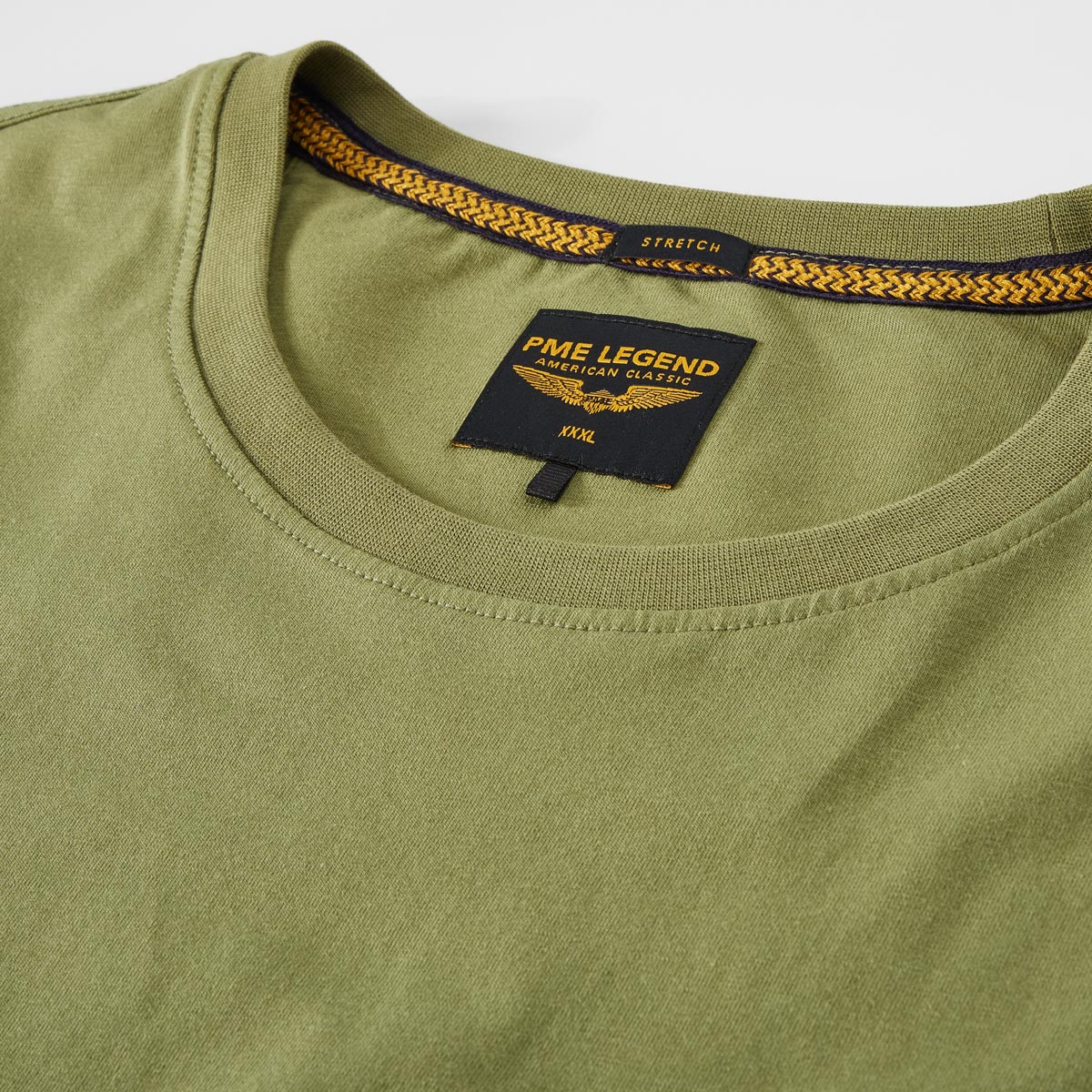 PME LEGEND T-Shirt mit Elasthan oliv