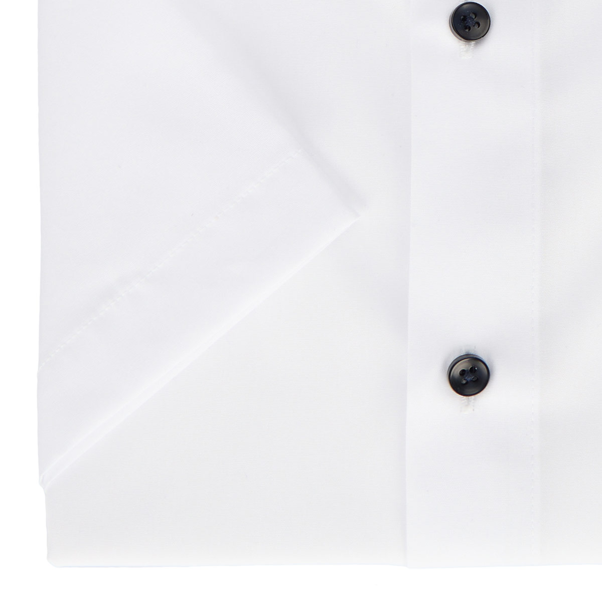 CASA MODA Businesshemd mit Kontrastdetails, kurzarm, bügelfrei weiß